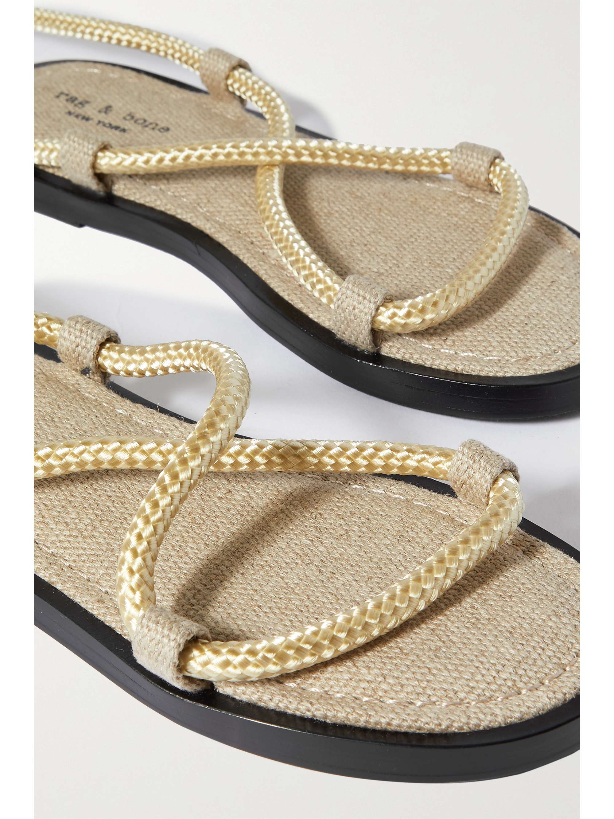 RAG & BONE Infinity 绳索皮革凉鞋