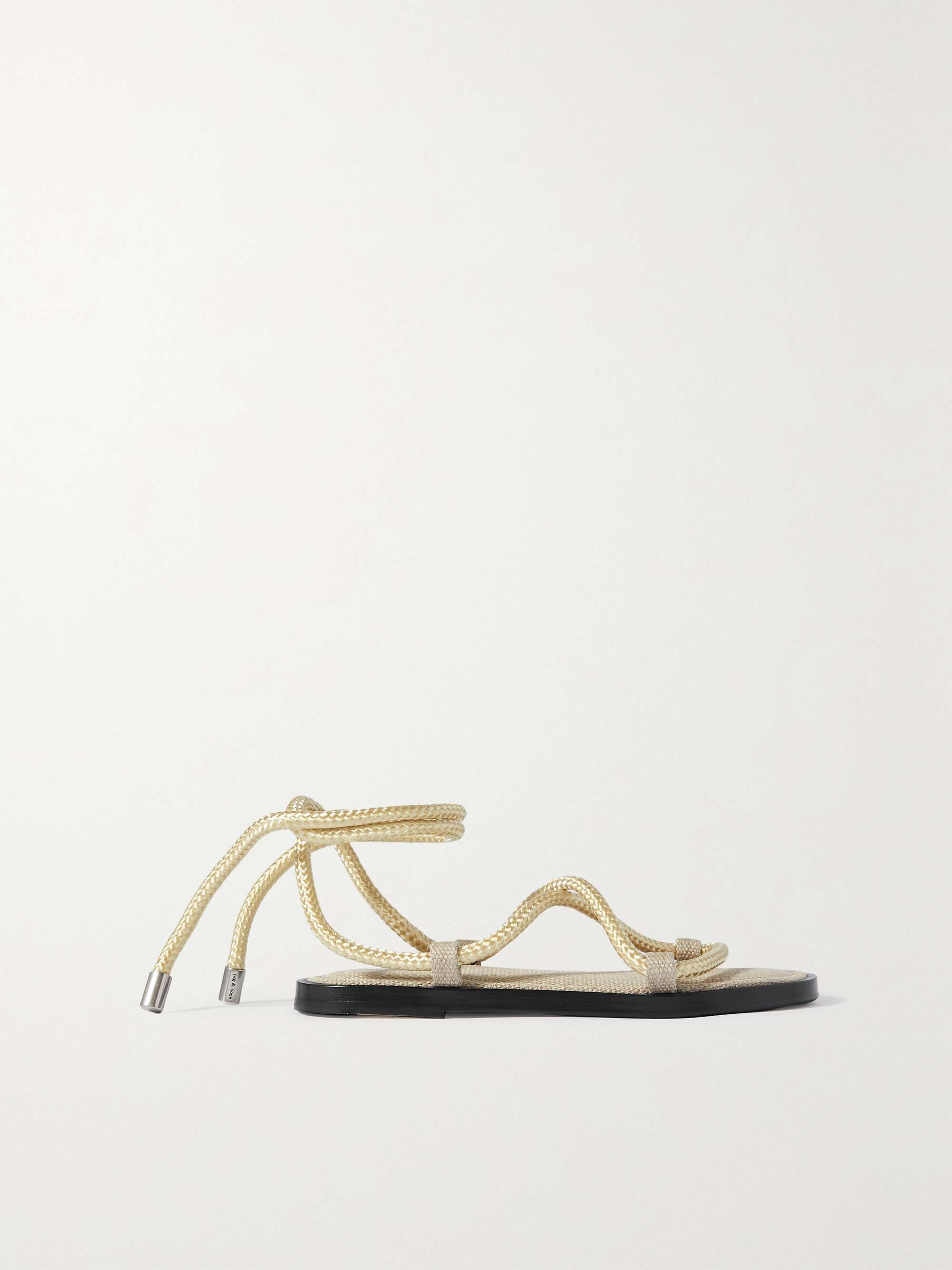 RAG & BONE Infinity rope and leather sandals | NET-A-PORTER