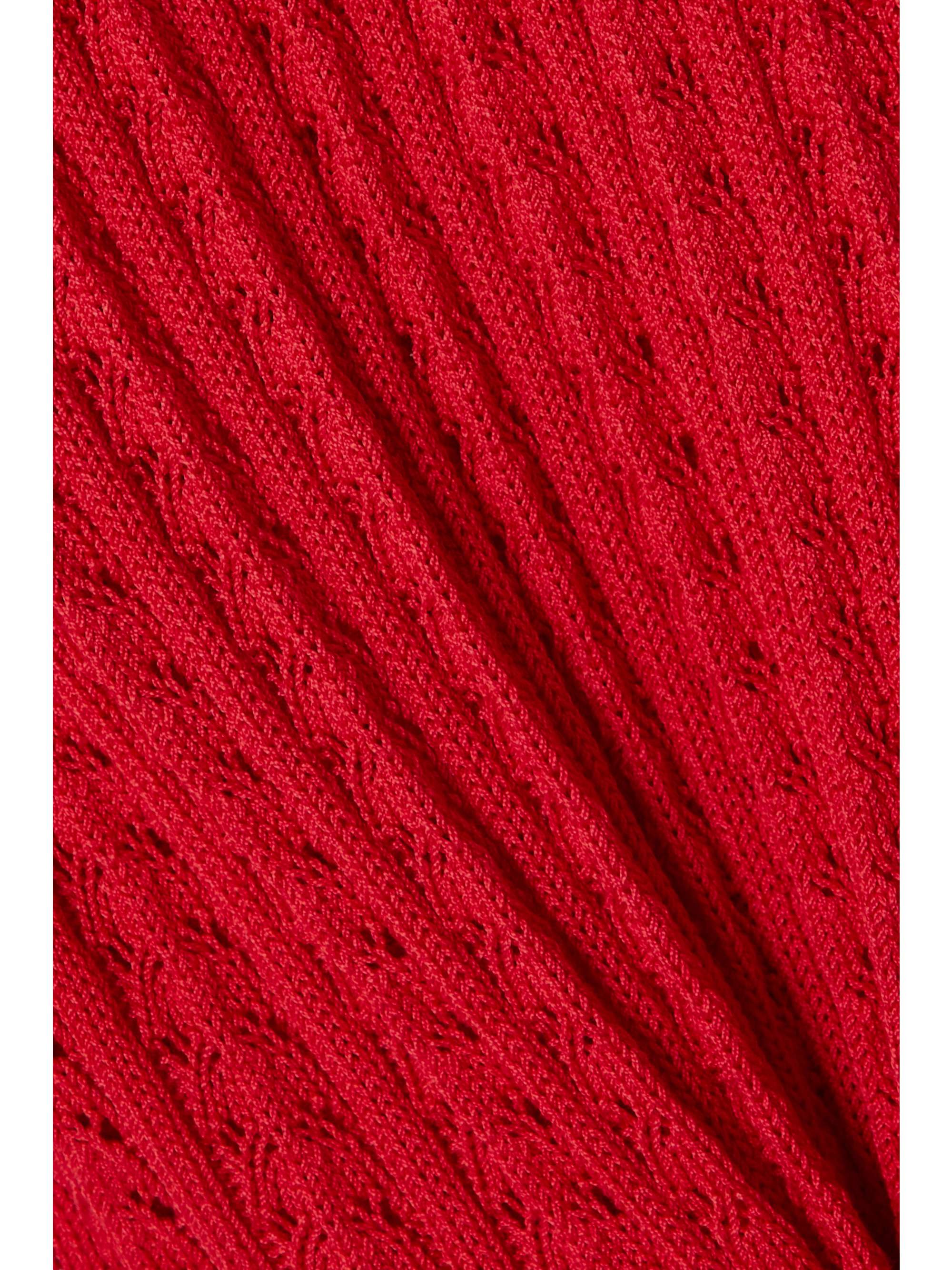 GIULIVA HERITAGE + NET SUSTAIN The Lola pointelle-knit cotton mini dress