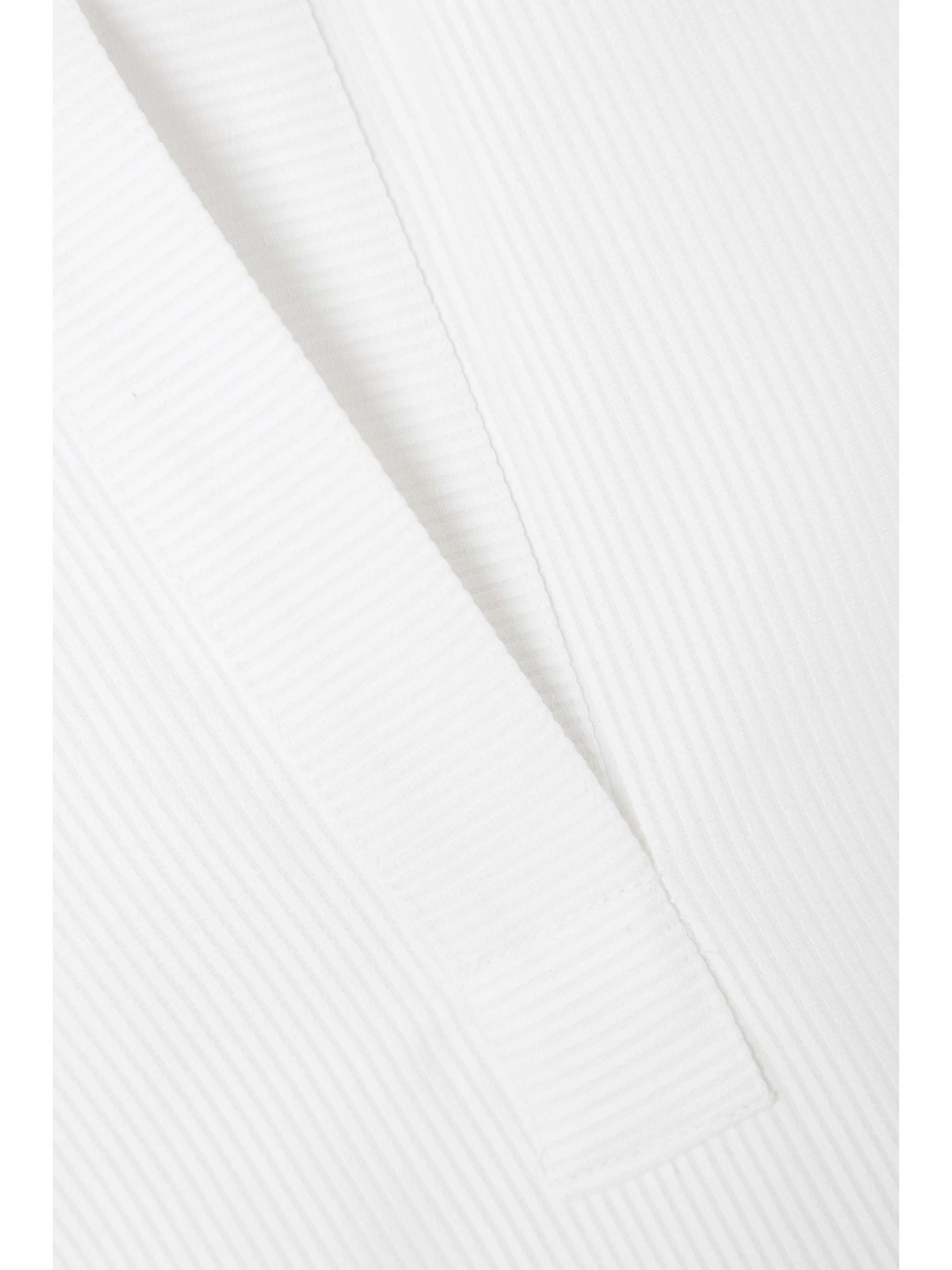 GIULIVA HERITAGE + NET SUSTAIN Lucrezia ribbed cotton mini shirt dress