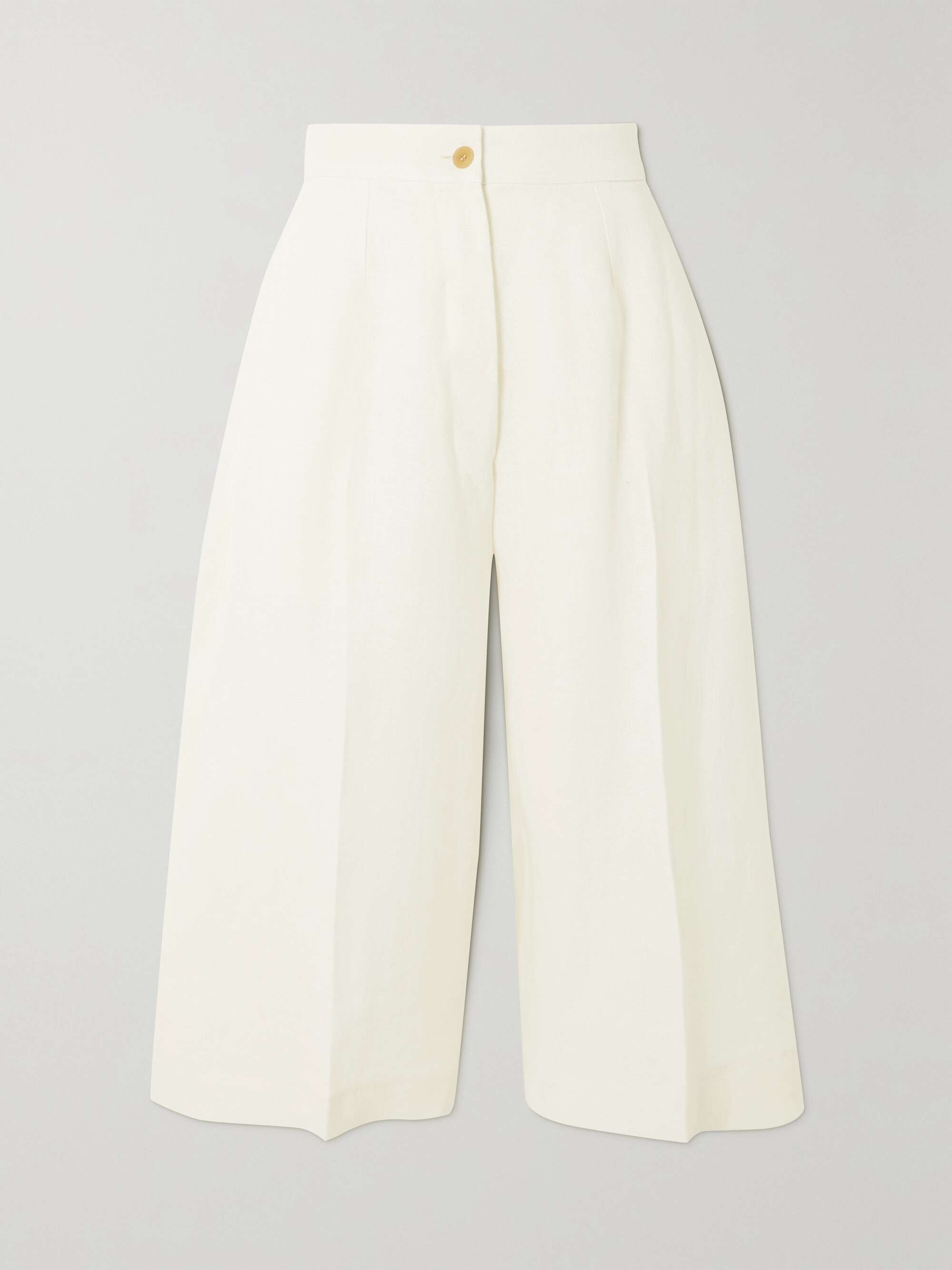 GIULIVA HERITAGE + NET SUSTAIN The Serafina pleated linen wide-leg ...