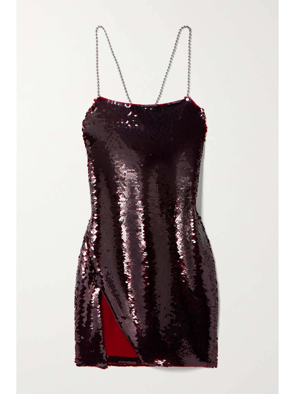 ATTICO FUJIKO EMBELLISHED SEQUINED TULLE MINI DRESS
