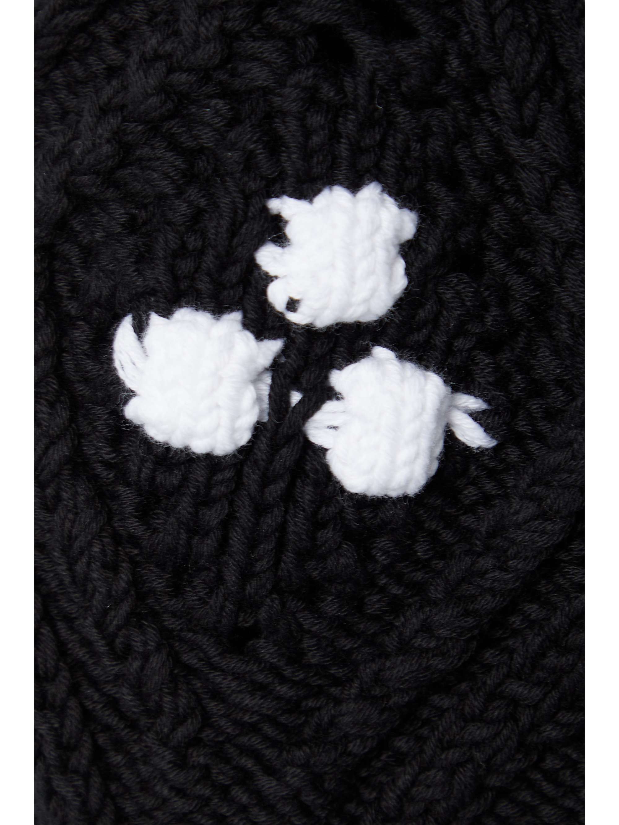 COMMISSION Squad cable-knit cotton bra top