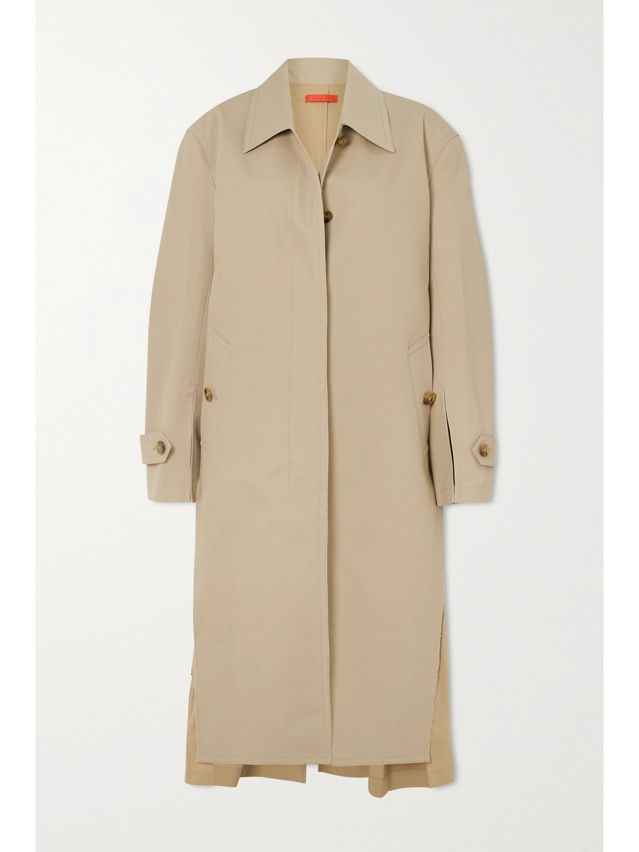 Commission - + The Vanguard Versa Cotton-gabardine And Ruffled Poplin Trench Coat - Beige 22 Awaiting product image