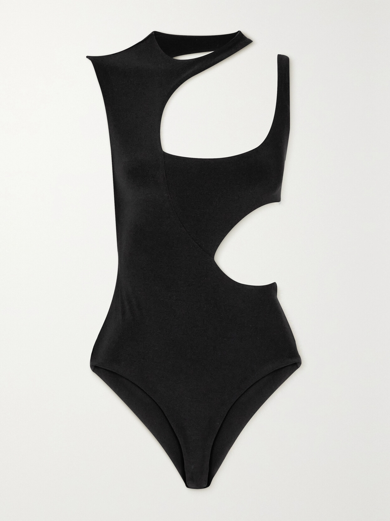 A.W.A.K.E. MODE Cutout Stretch-jersey Bodysuit - Black