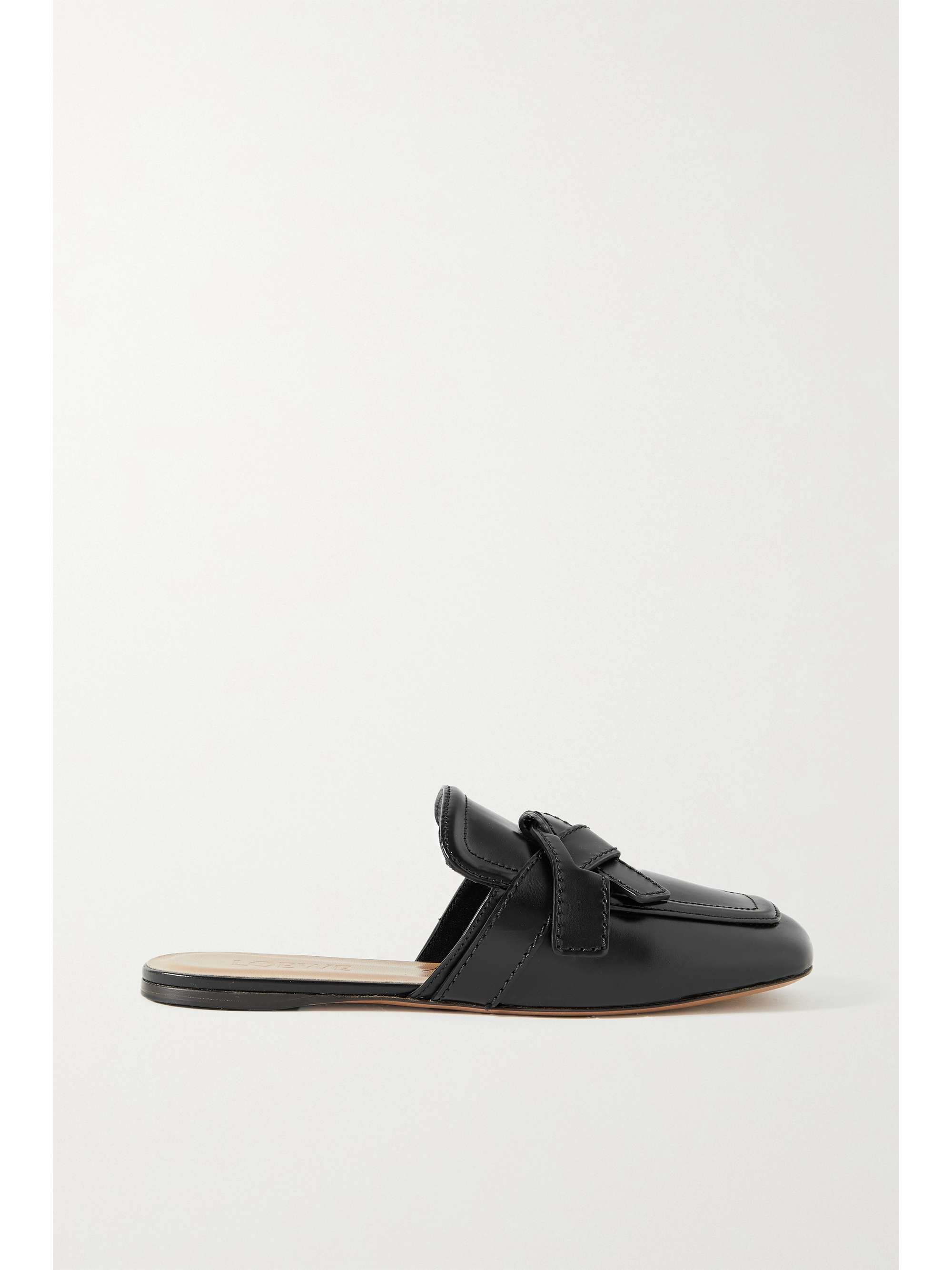 LOEWE Gate knotted leather slippers