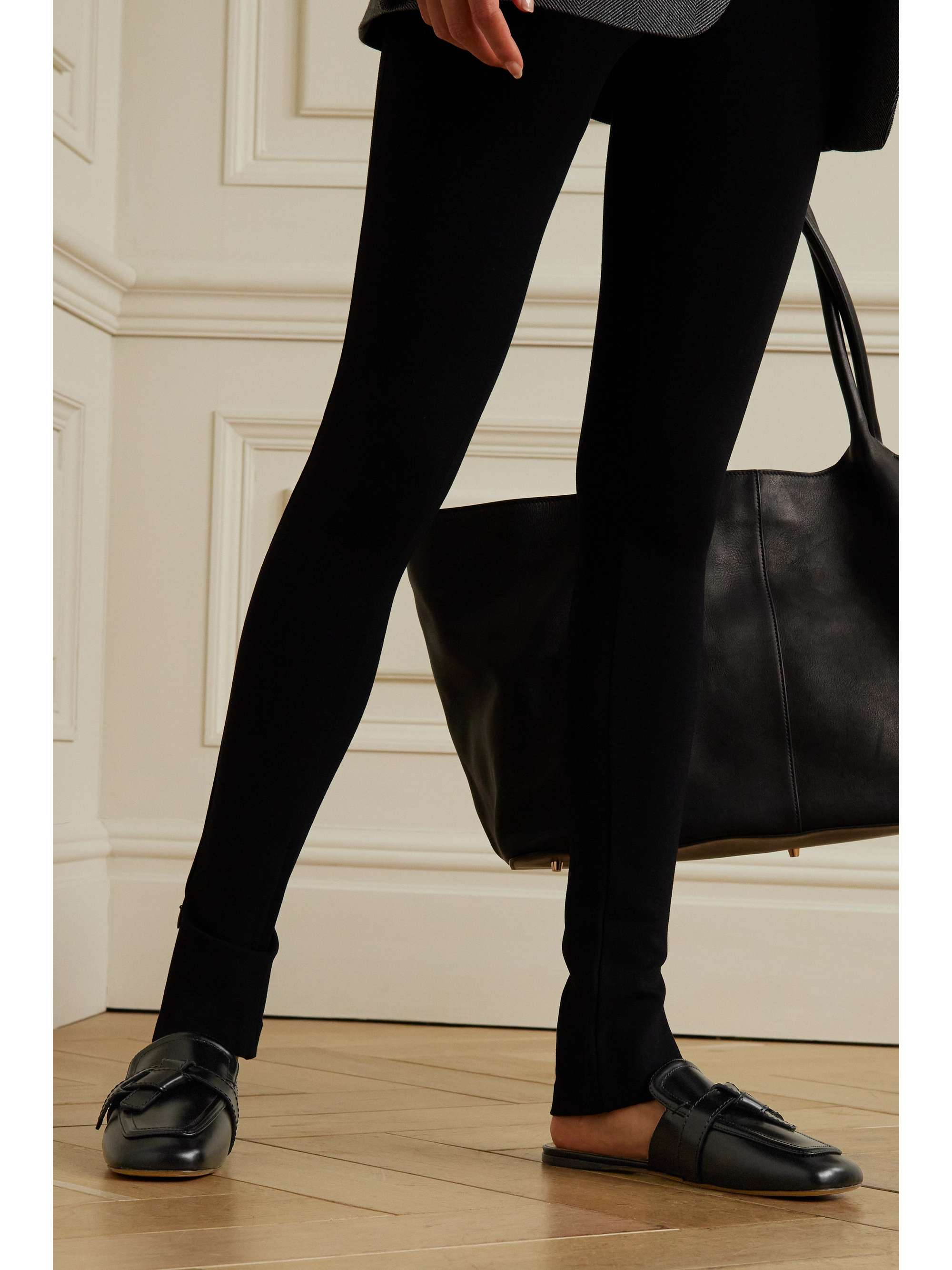 LOEWE Gate knotted leather slippers