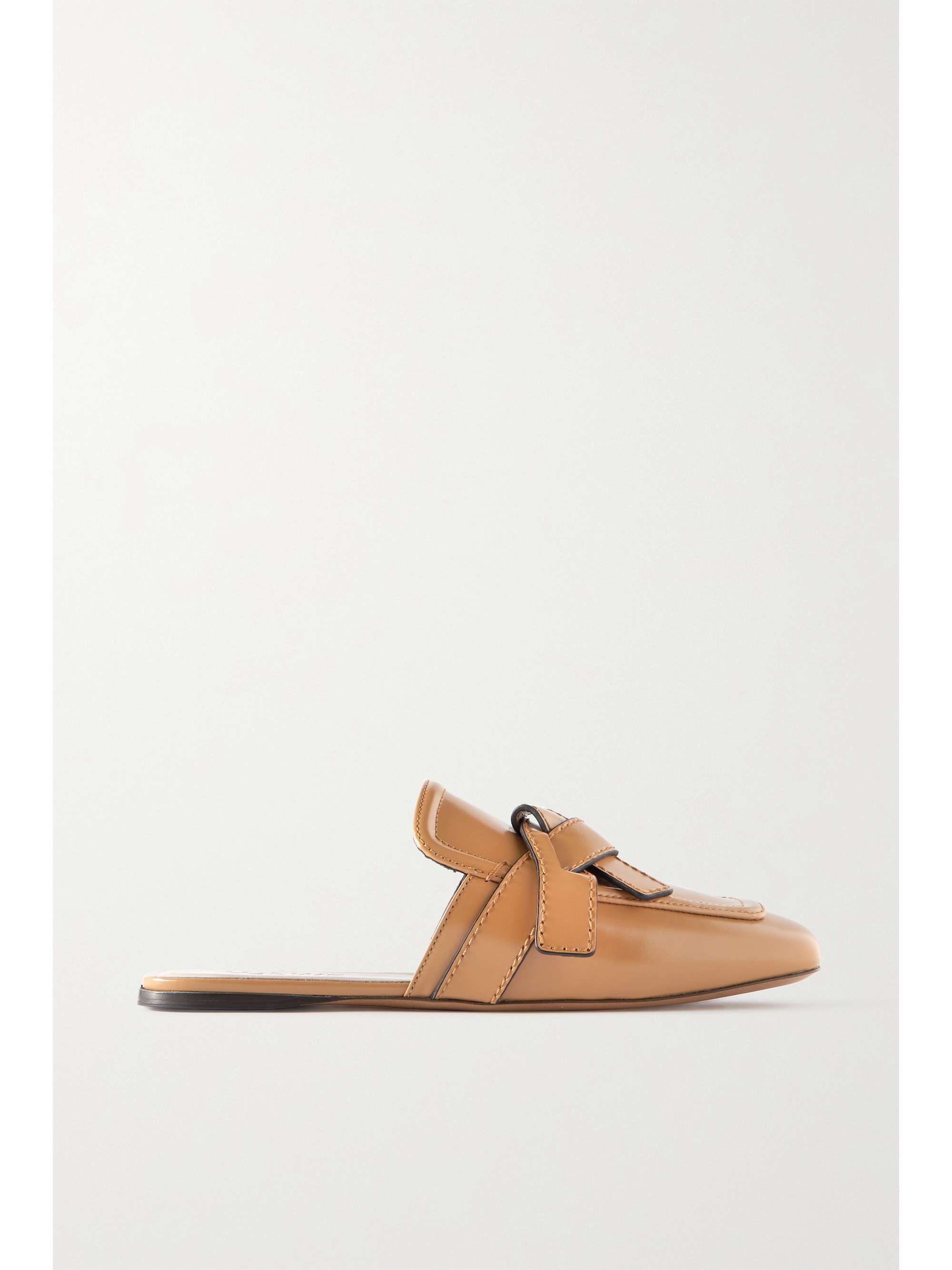 LOEWE Gate knotted leather slippers