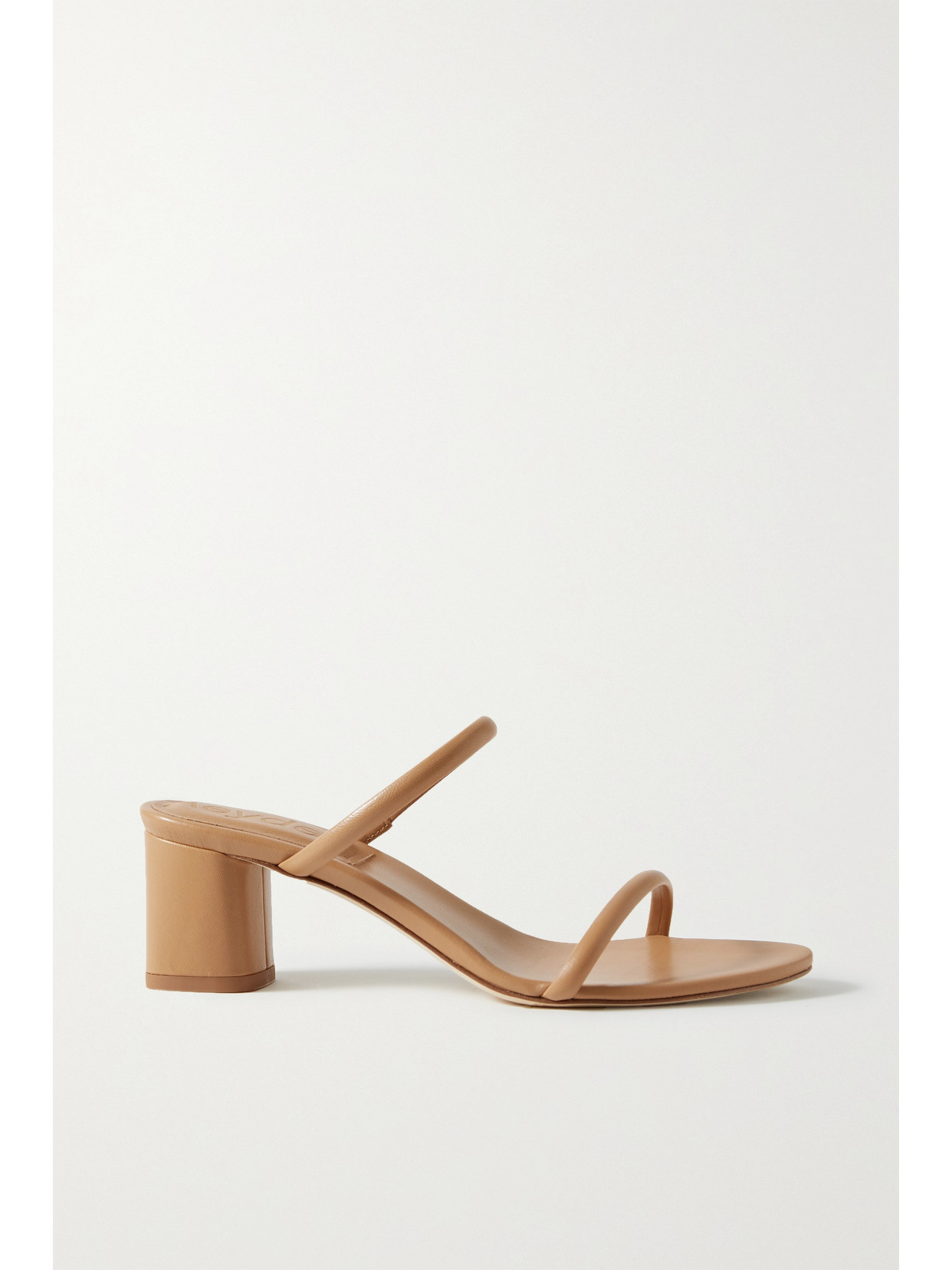Aeyde Anni Low-block-heel Sandals In Brown