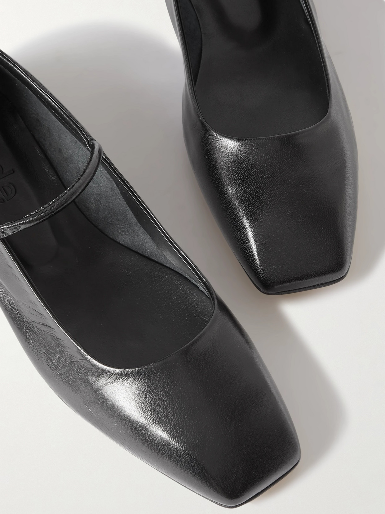 Uma Leather Mary Jane Ballet Flats