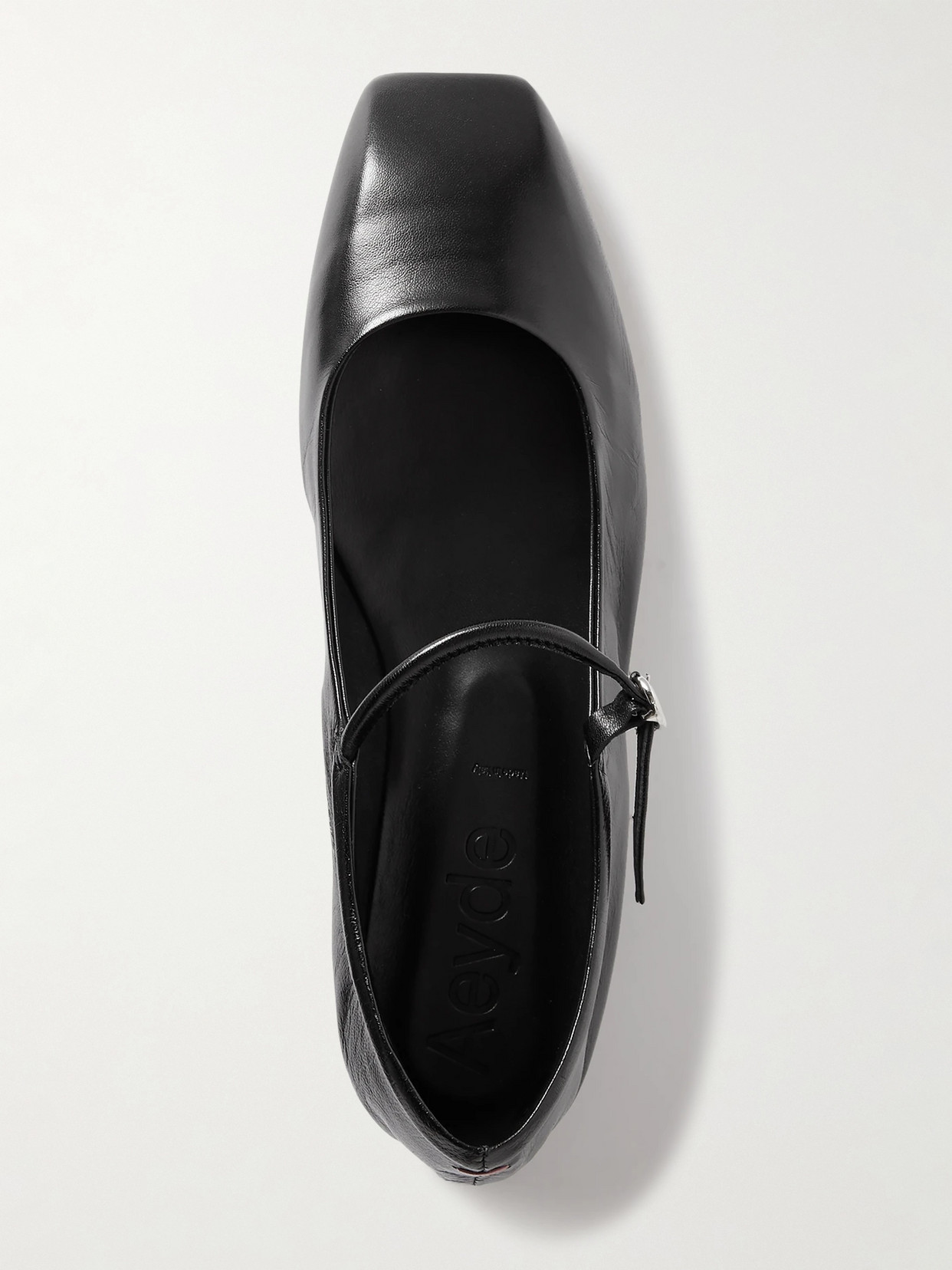 Uma Leather Mary Jane Ballet Flats