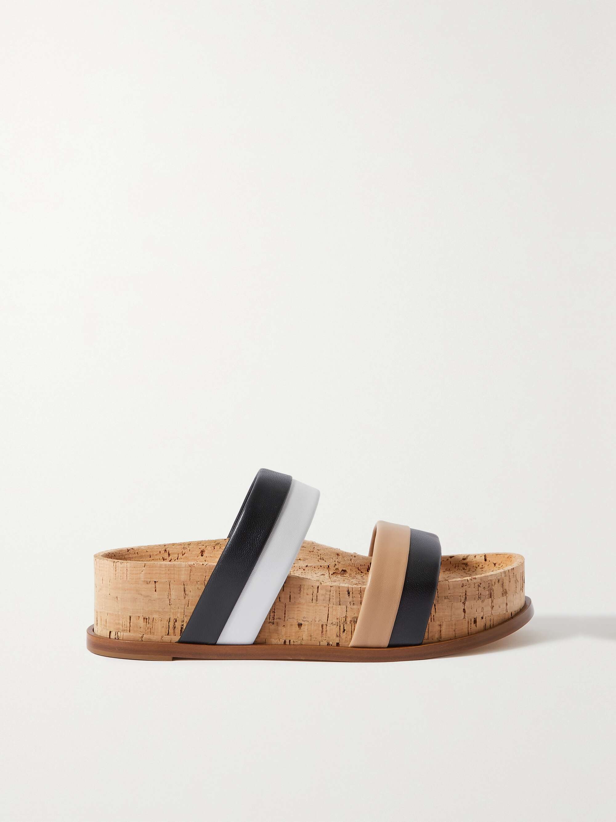 Black Striker Leather Platform Sandals Gabriela Hearst Net A Porter