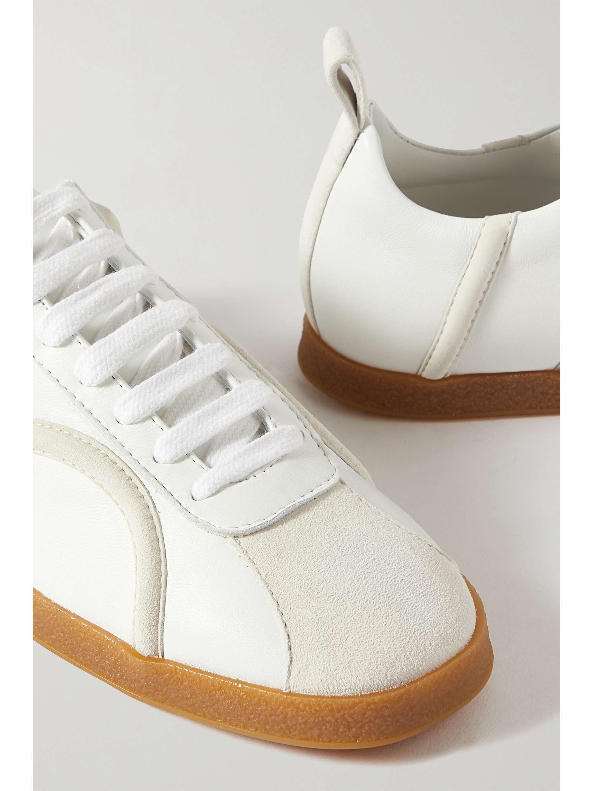 TOTEME Leather and suede sneakers