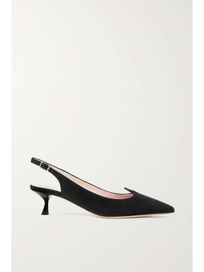 Roger Vivier I Love Vivier Suede Slingback Pumps