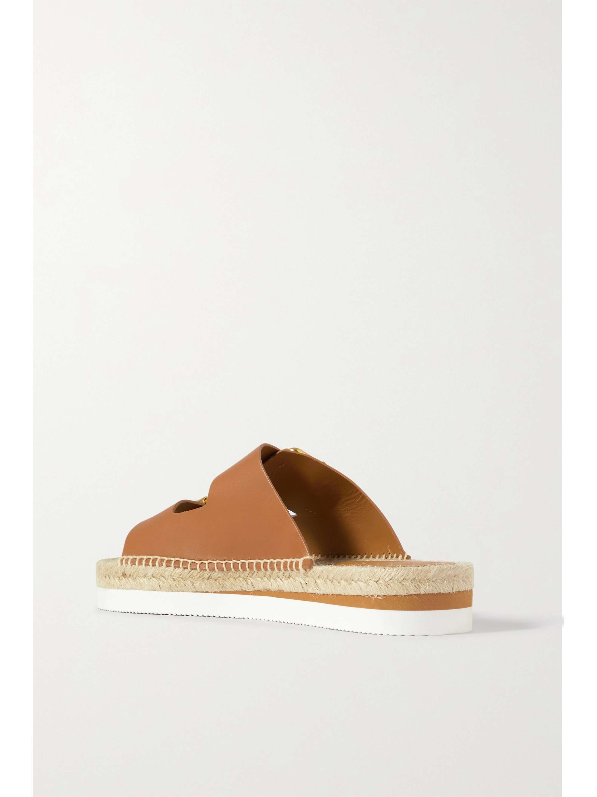 SEE BY CHLOÉ Glyn leather espadrille platform slides