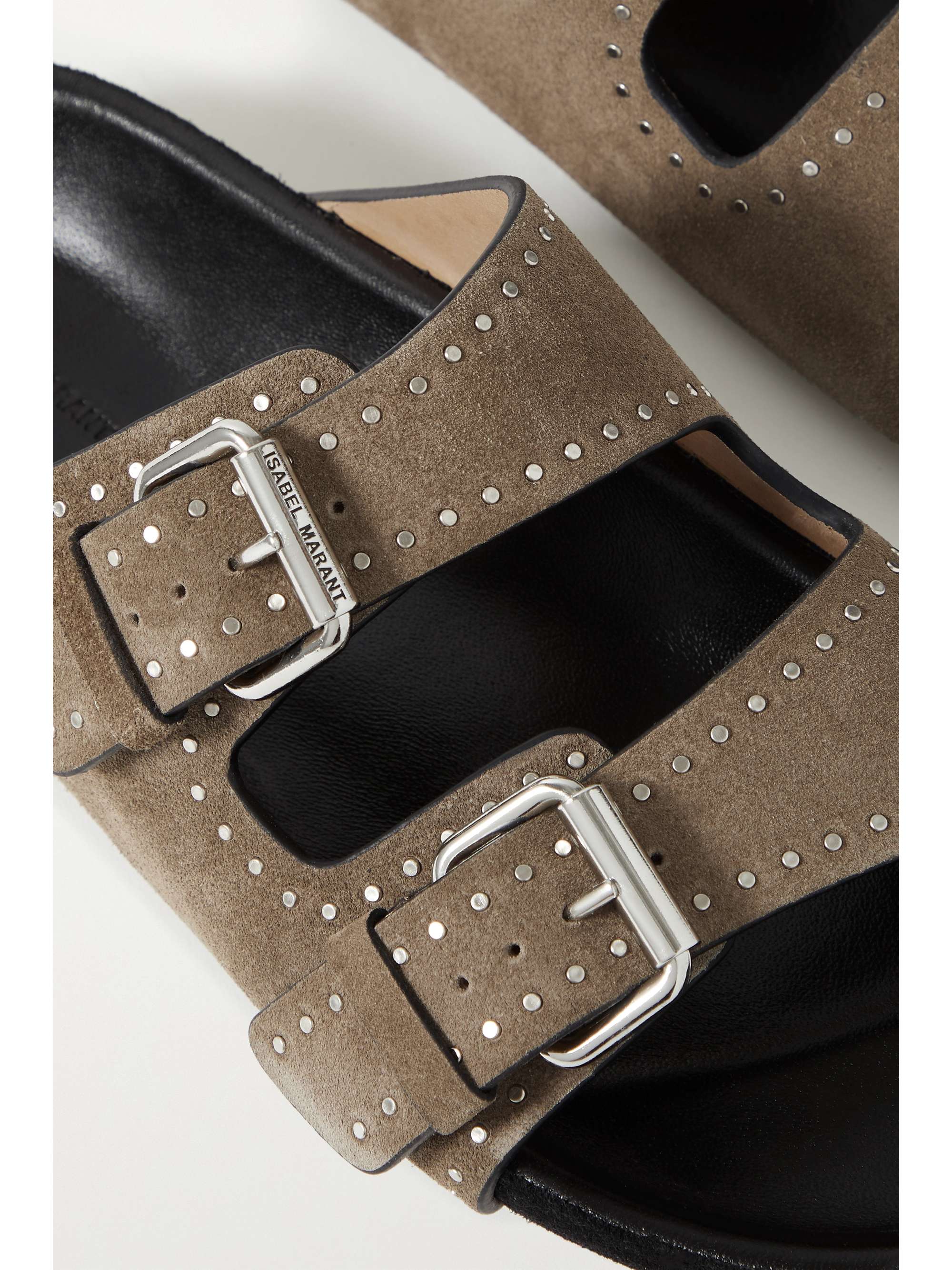 ISABEL MARANT Lennyo studded suede slides