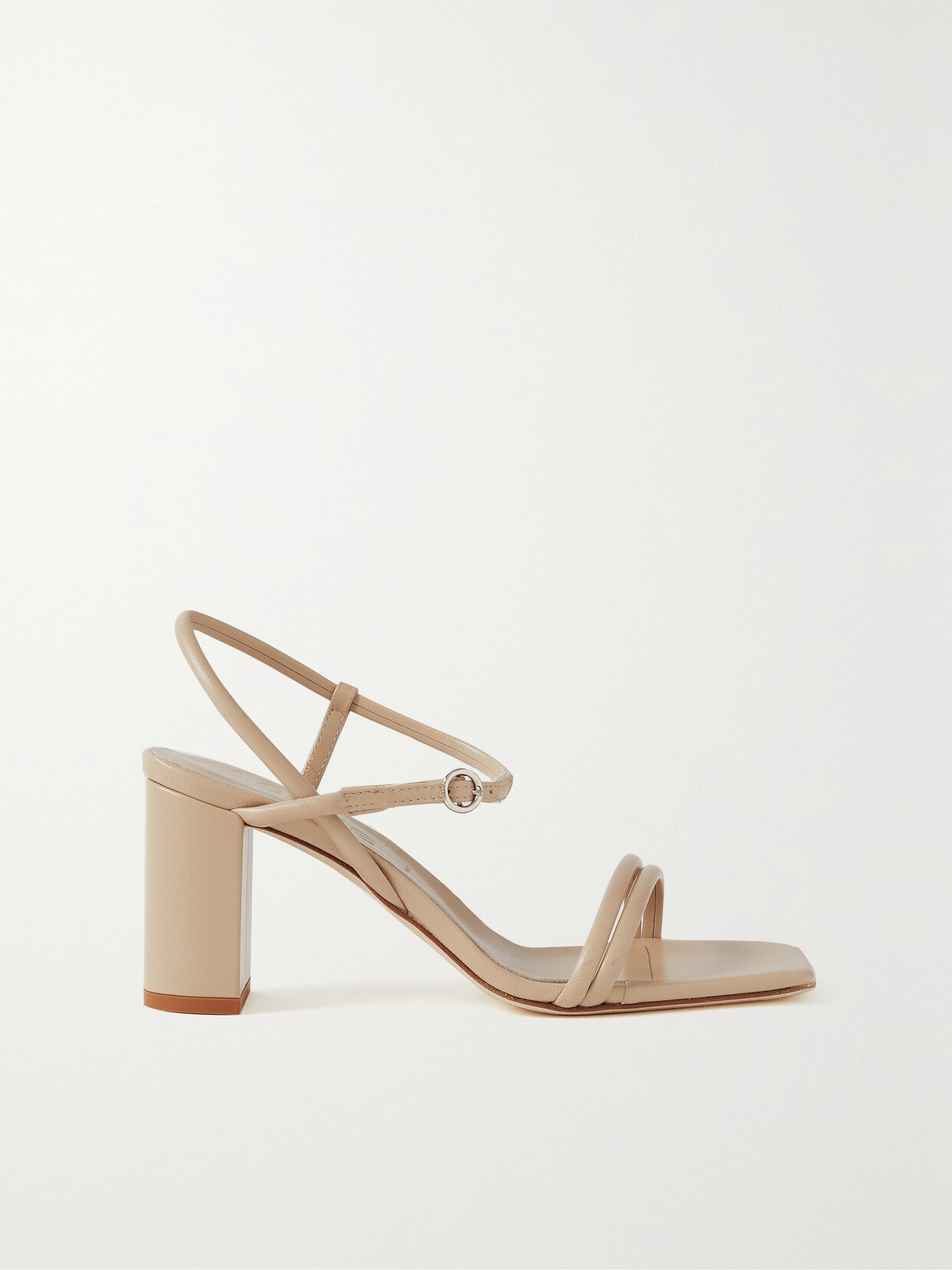aeyde Helene Leather Sandals - Neutrals