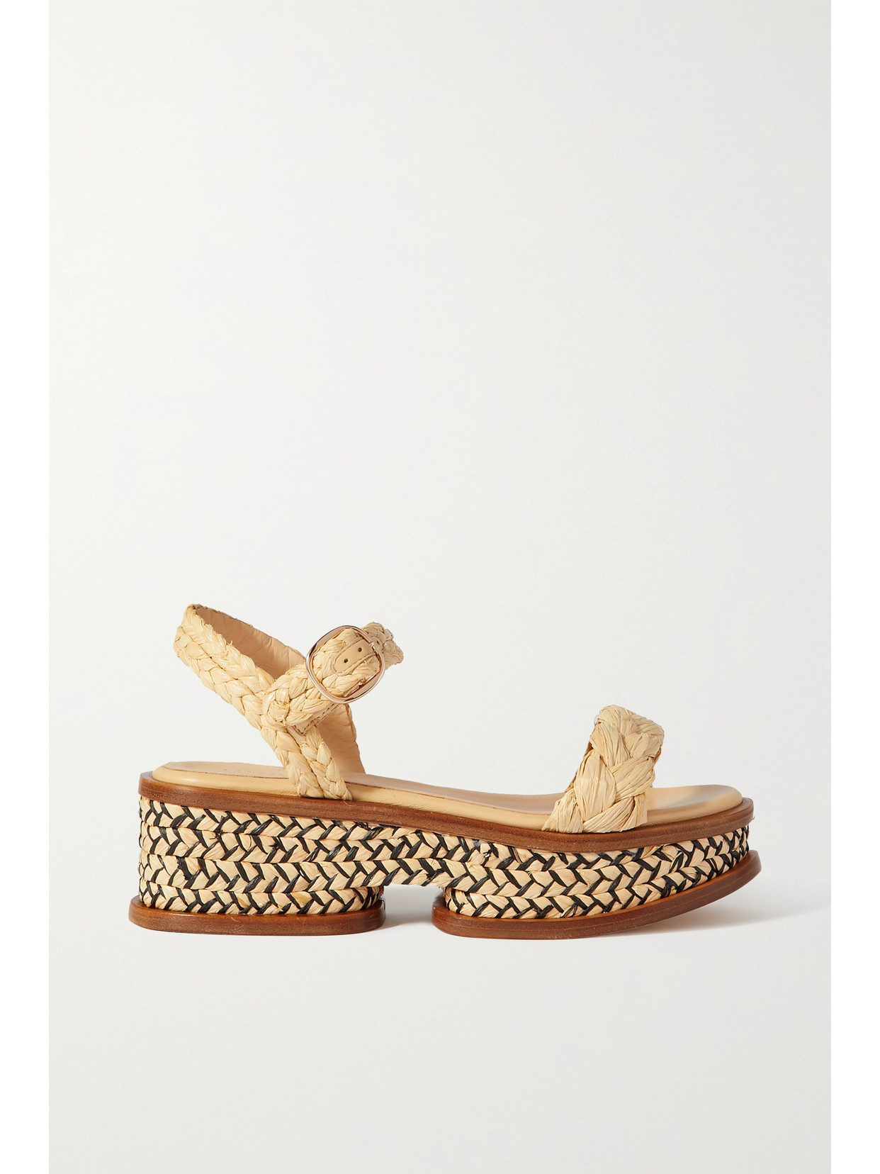 Gabriela Hearst Michael Sandalen Aus Raffiabast In Neutrals