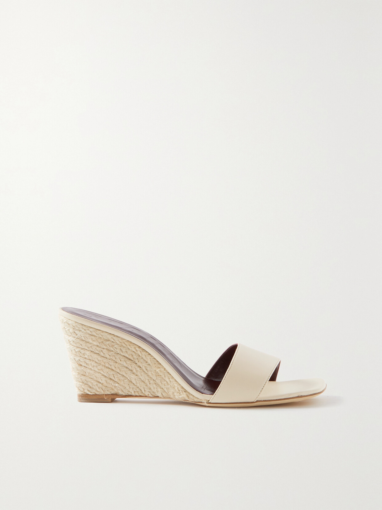 wedge espadrille mules