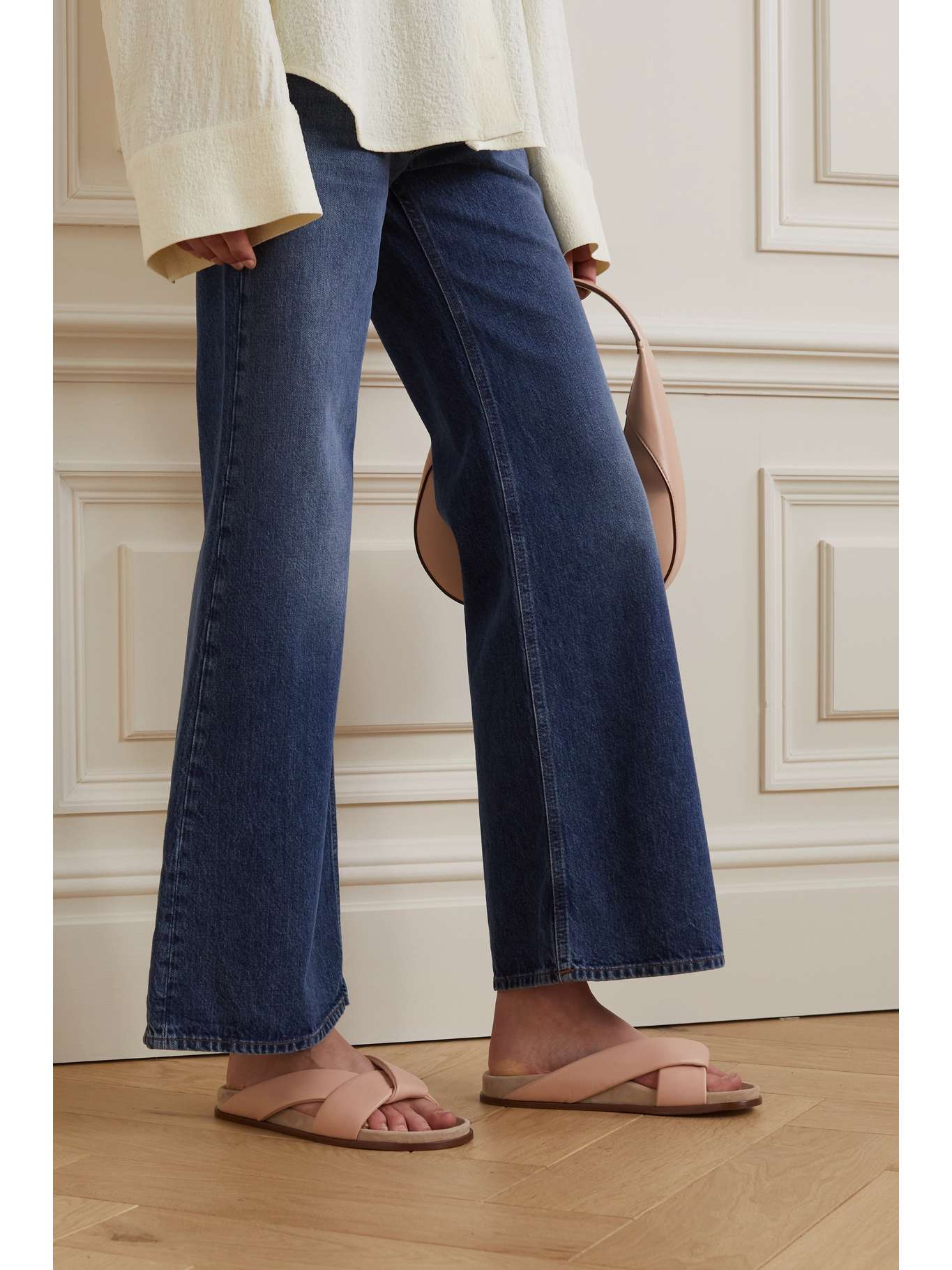 emme parsons leather slides