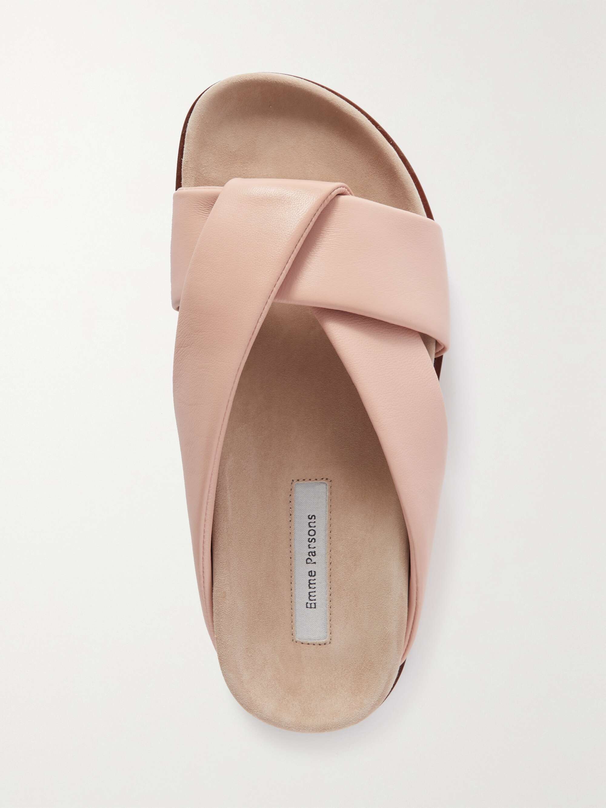 emme parsons leather slides