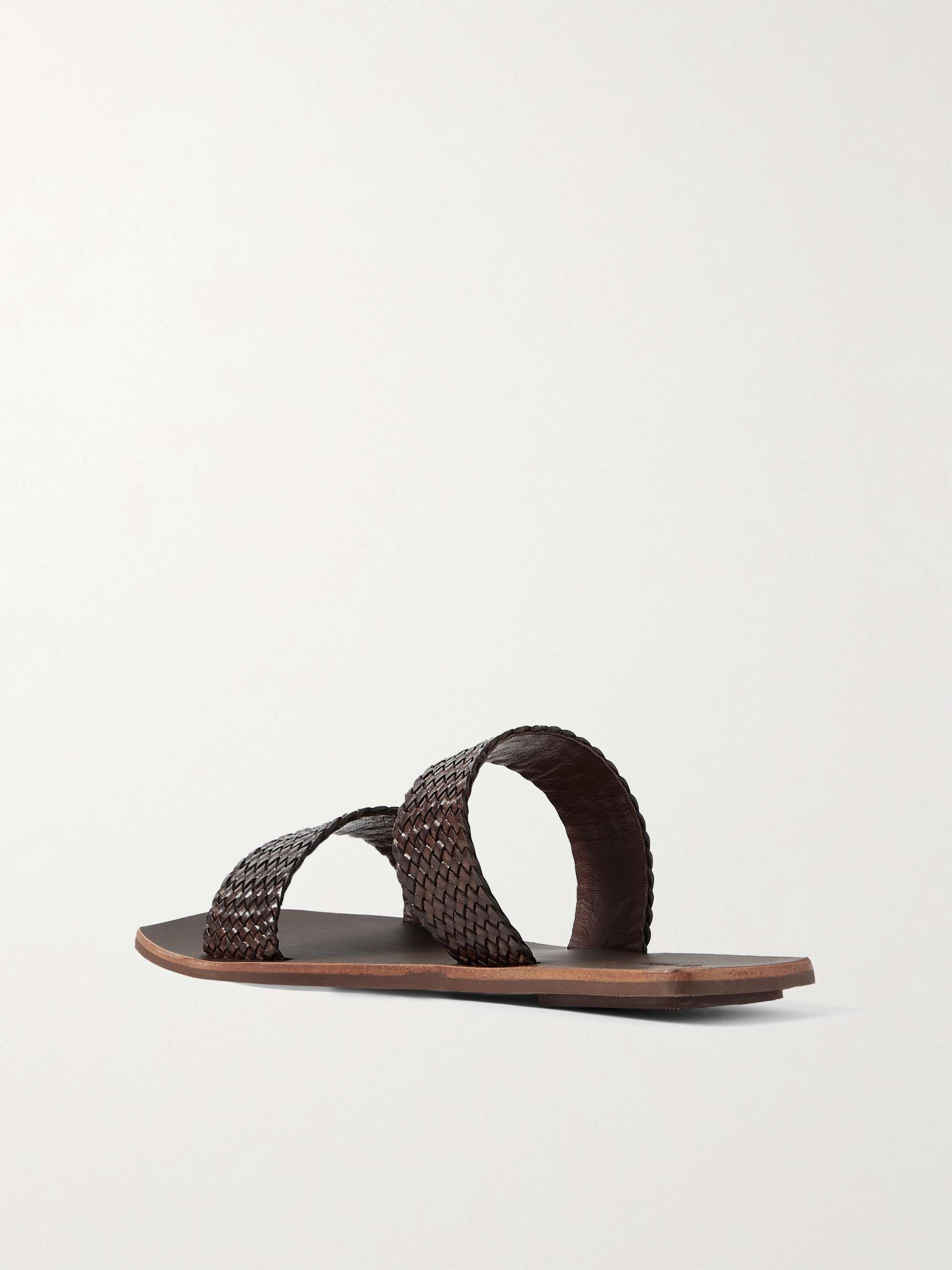 ST. AGNI Clea woven leather slides