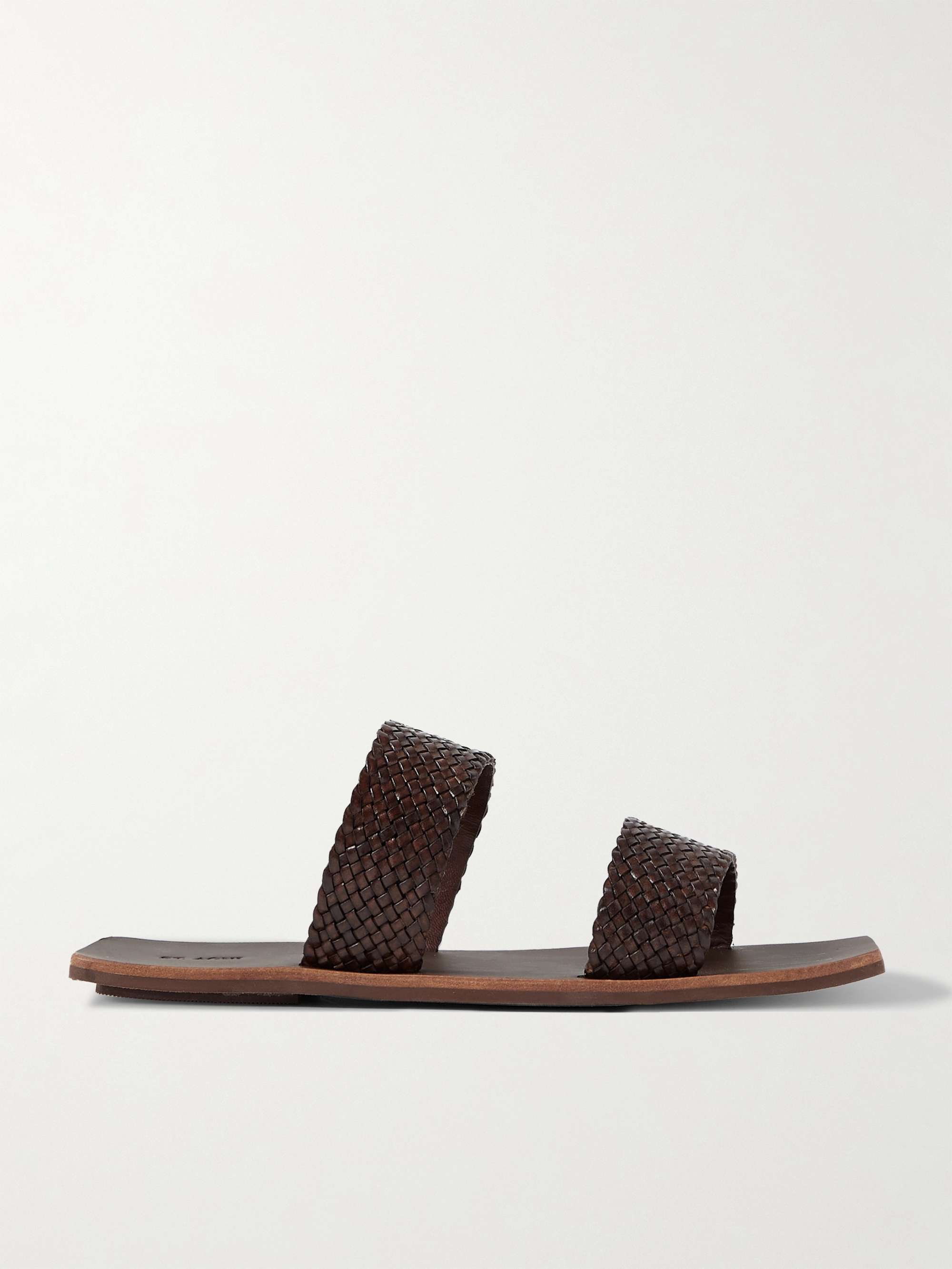 ST. AGNI Clea woven leather slides