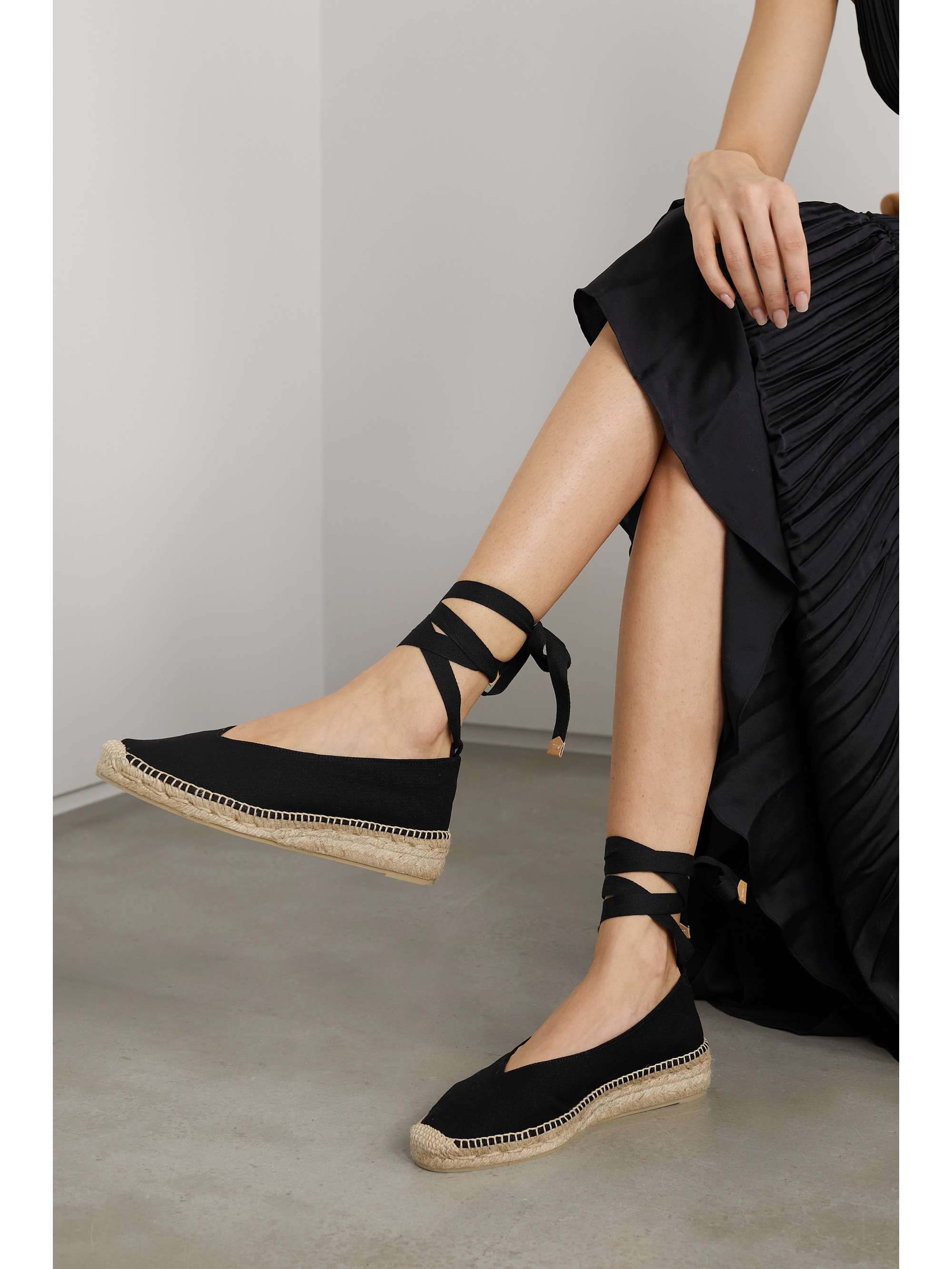 CASTAÑER + Charo Ruiz Gea broderie anglaise cotton espadrilles