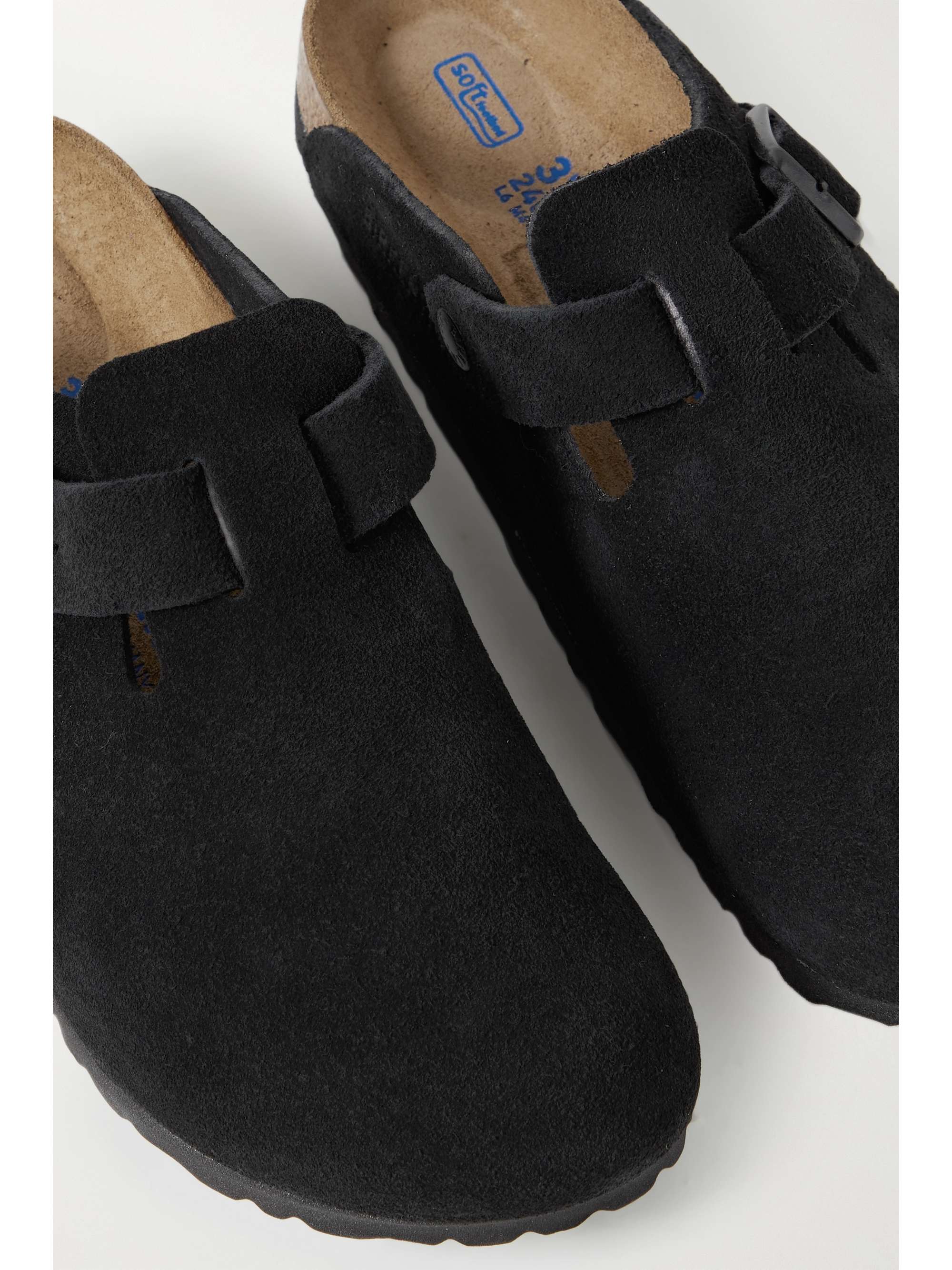 BIRKENSTOCK Boston suede slippers