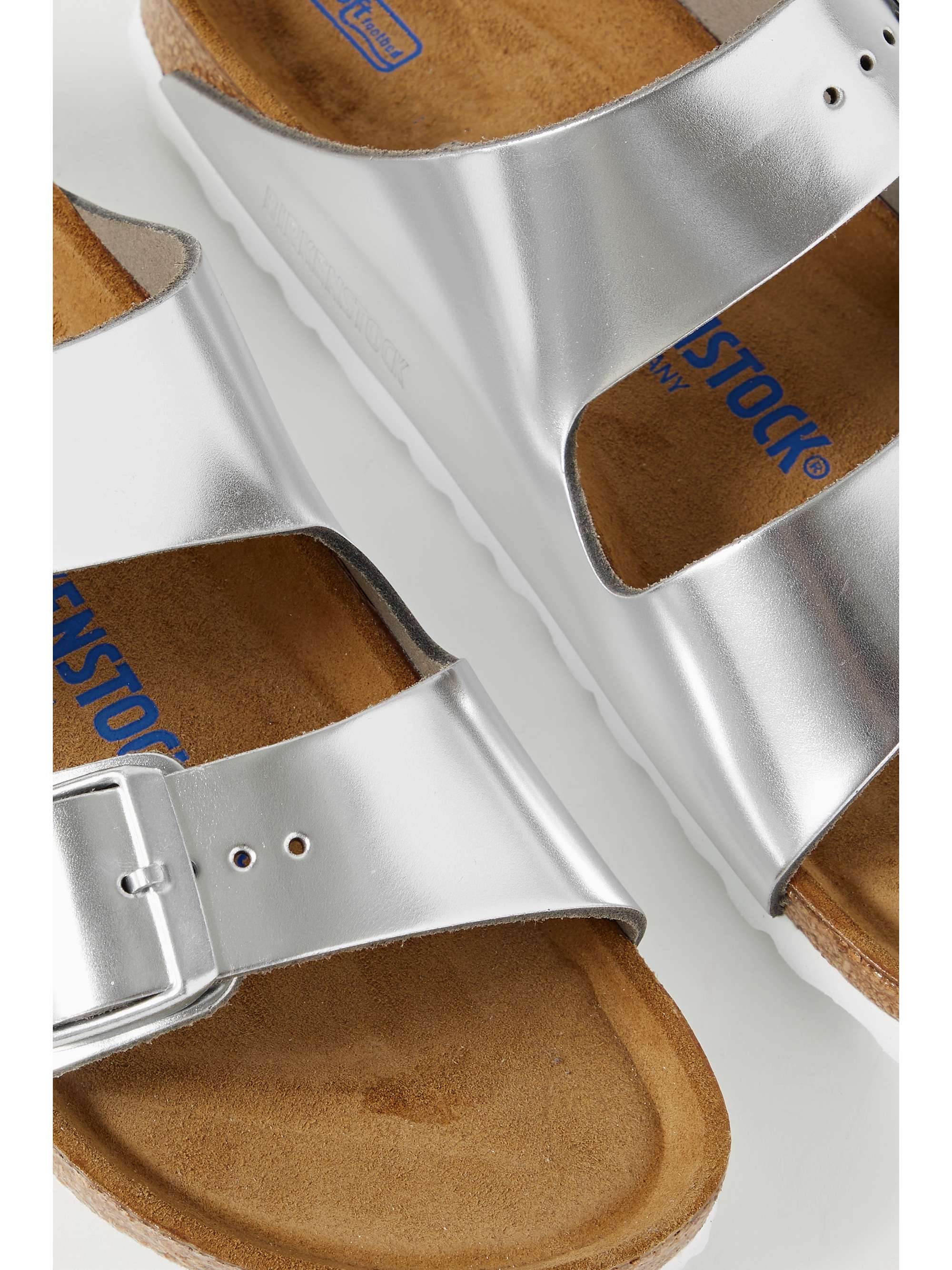 BIRKENSTOCK Arizona metallic leather sandals