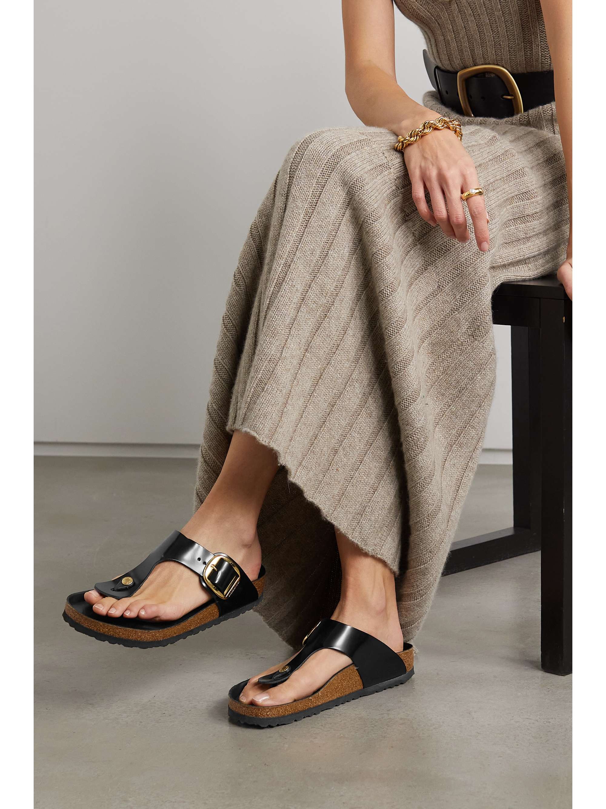 birkenstock gizeh leather sandals