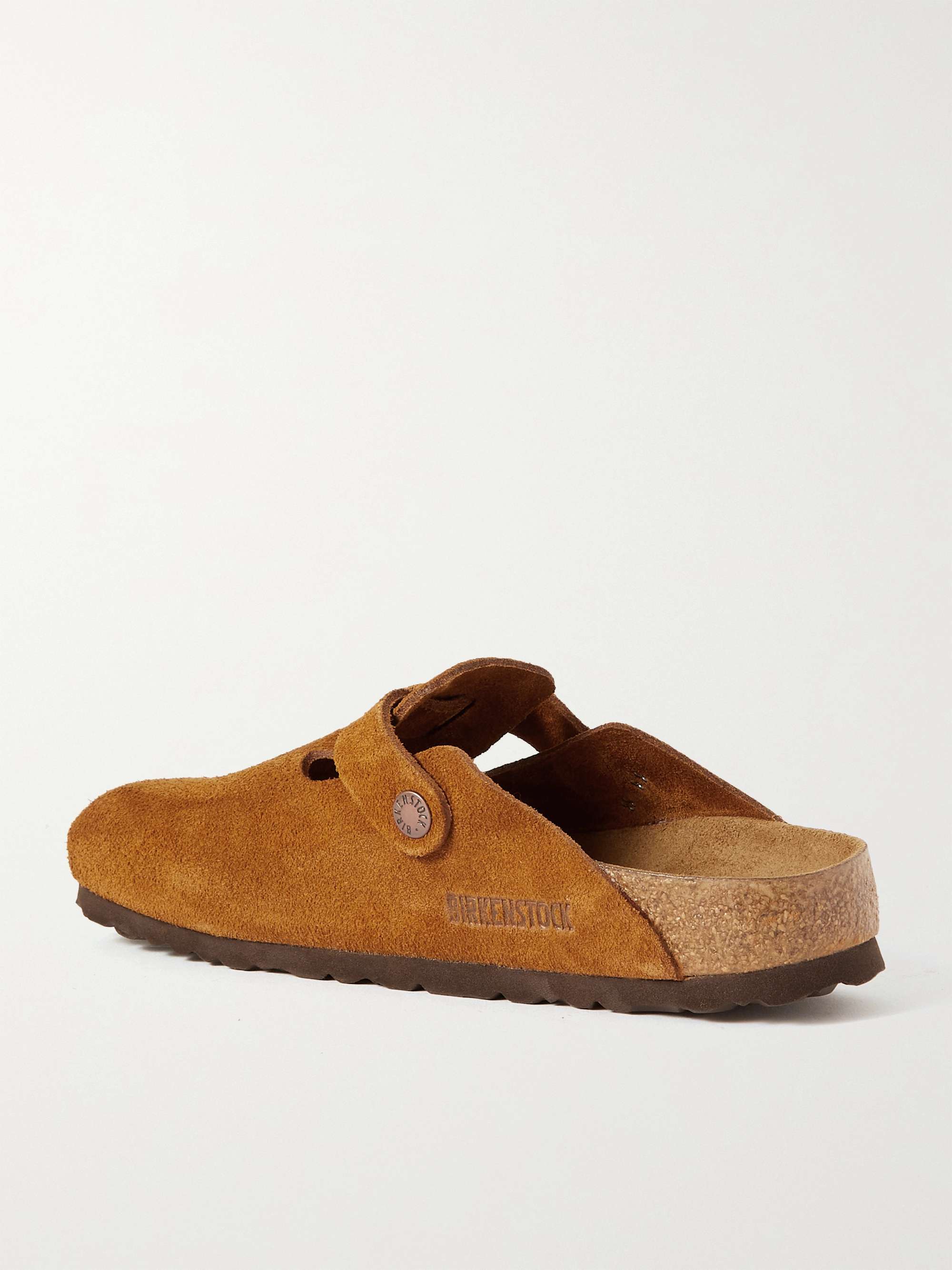 BIRKENSTOCK Boston 绒面革拖鞋