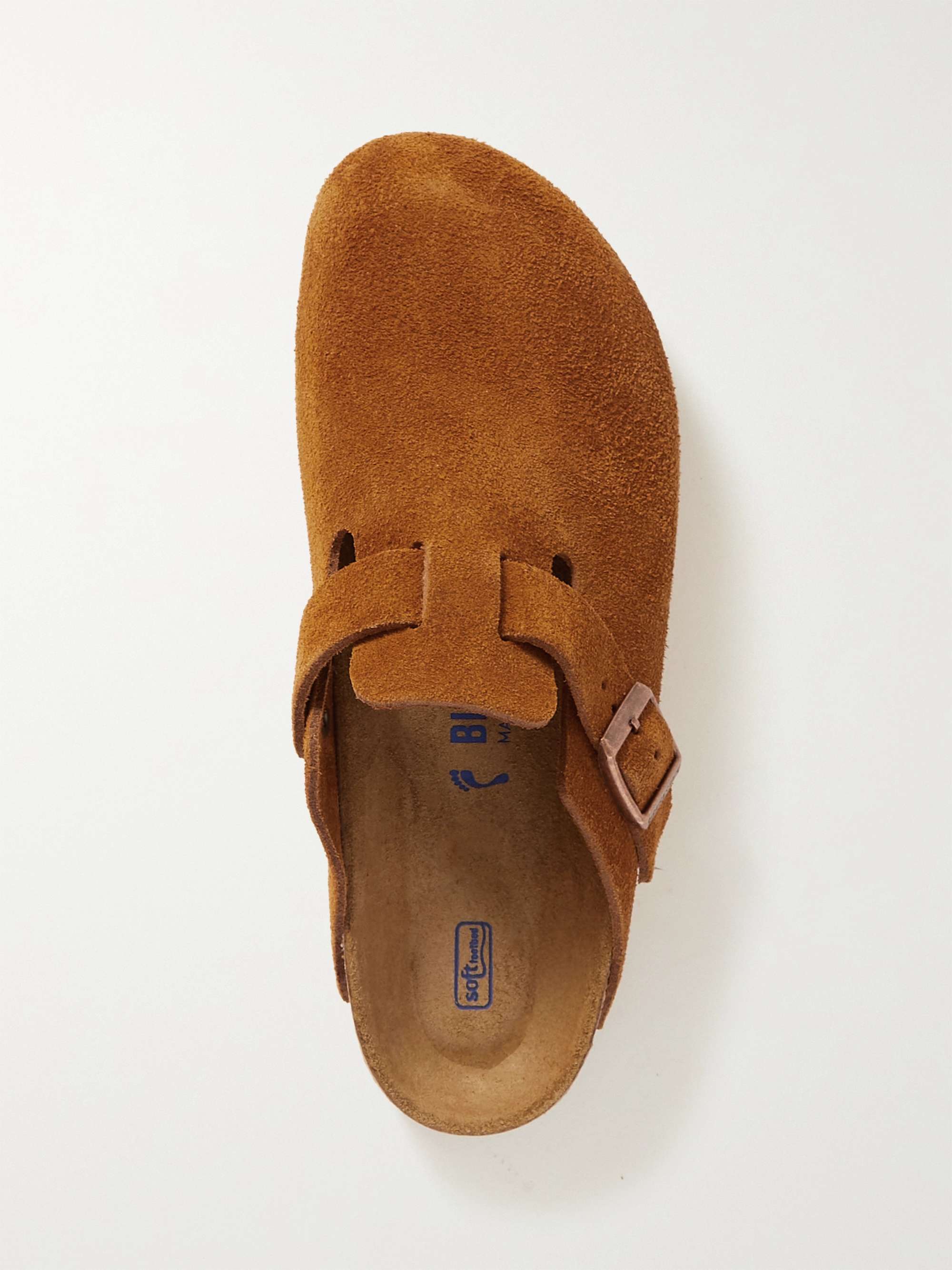 BIRKENSTOCK Boston 绒面革拖鞋