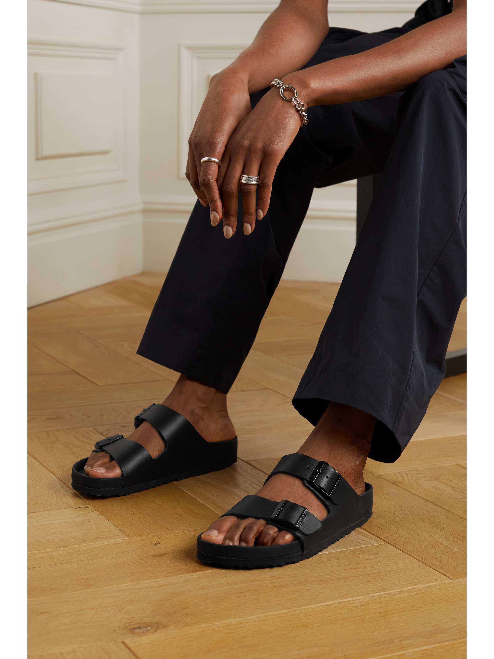 BIRKENSTOCK Arizona leather sandals | NET-A-PORTER