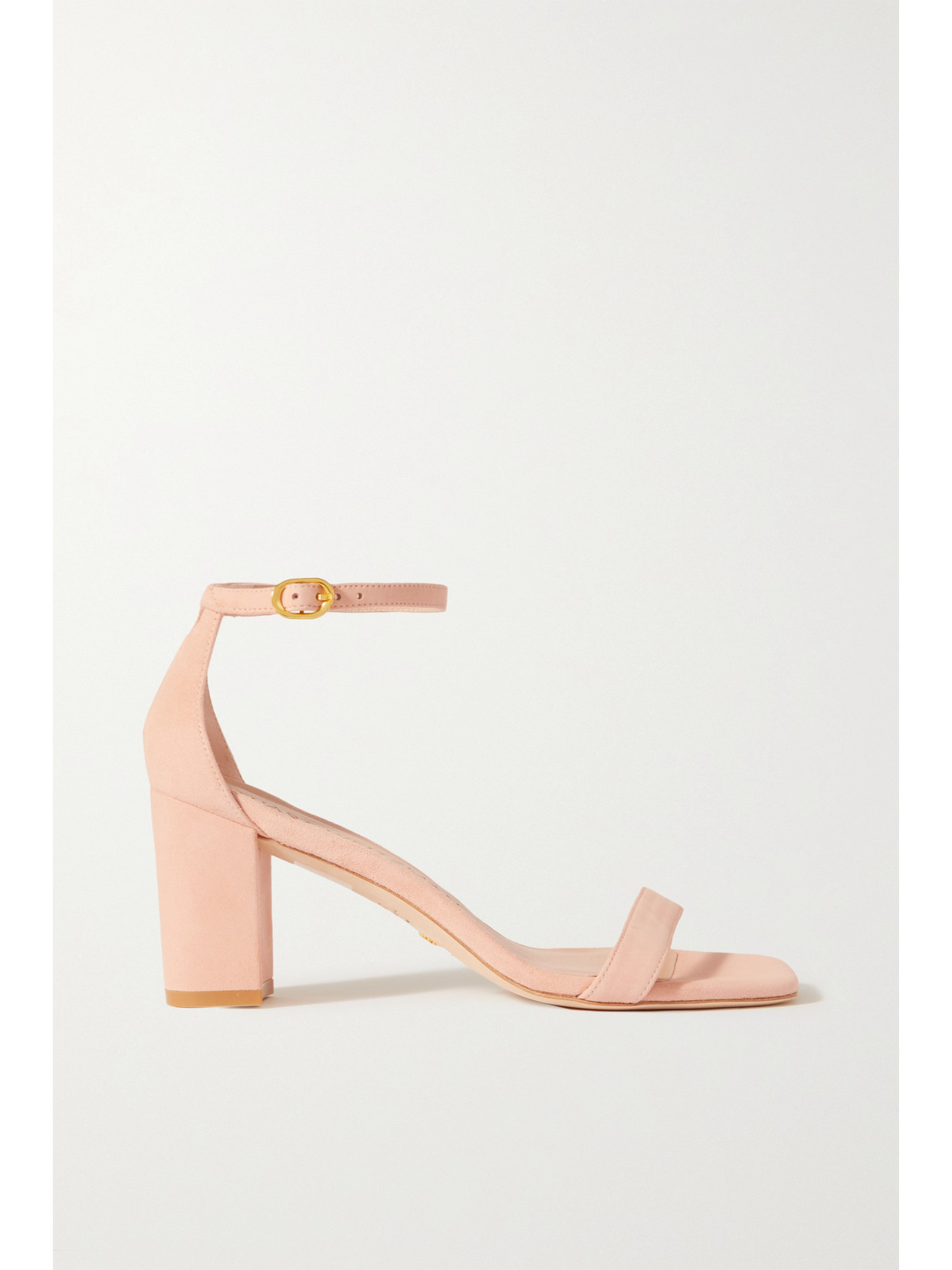 Stuart Weitzman Nudistcurve Suede Sandals - Pink