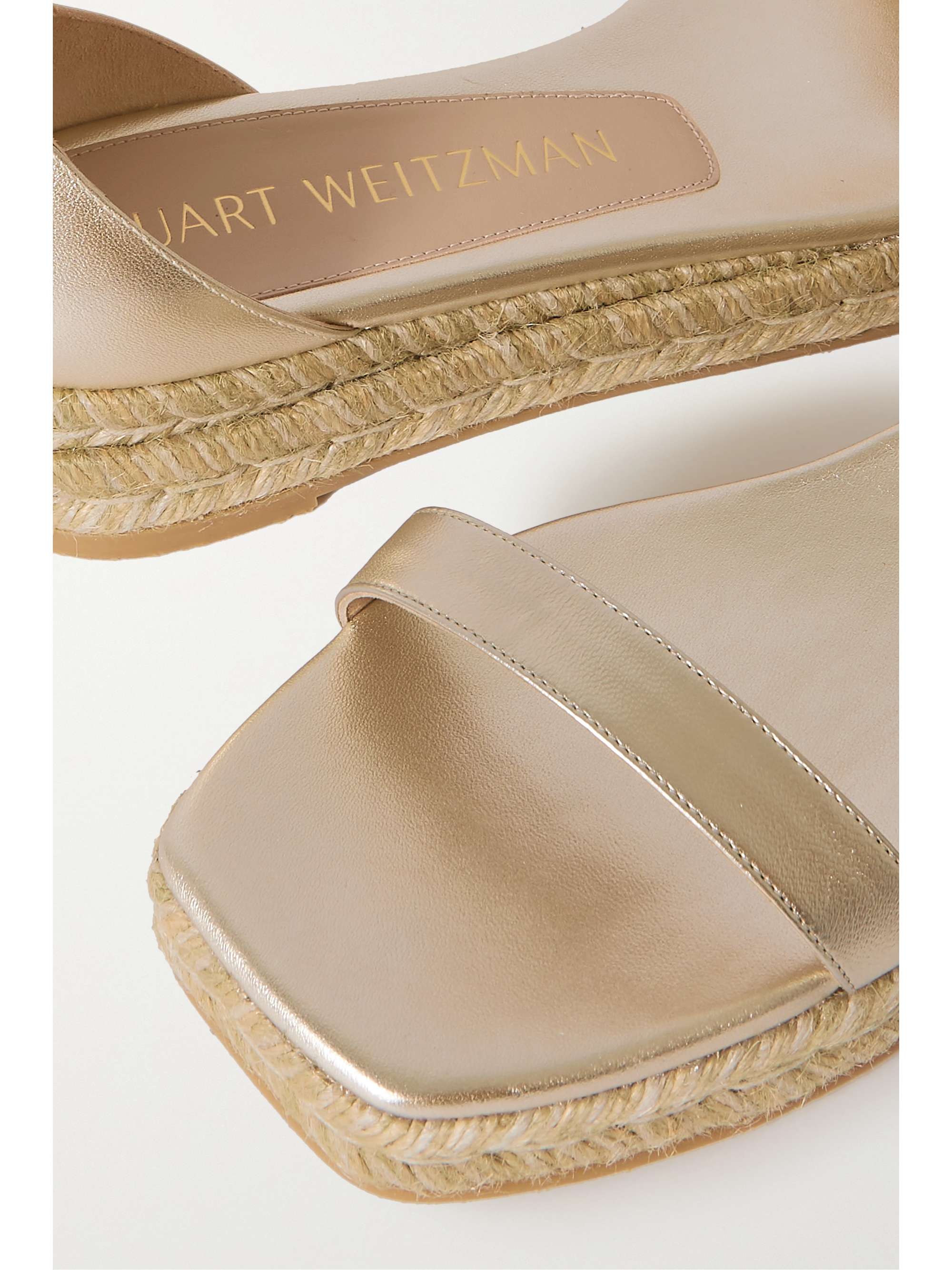 Gold NudistCurve metallic leather 