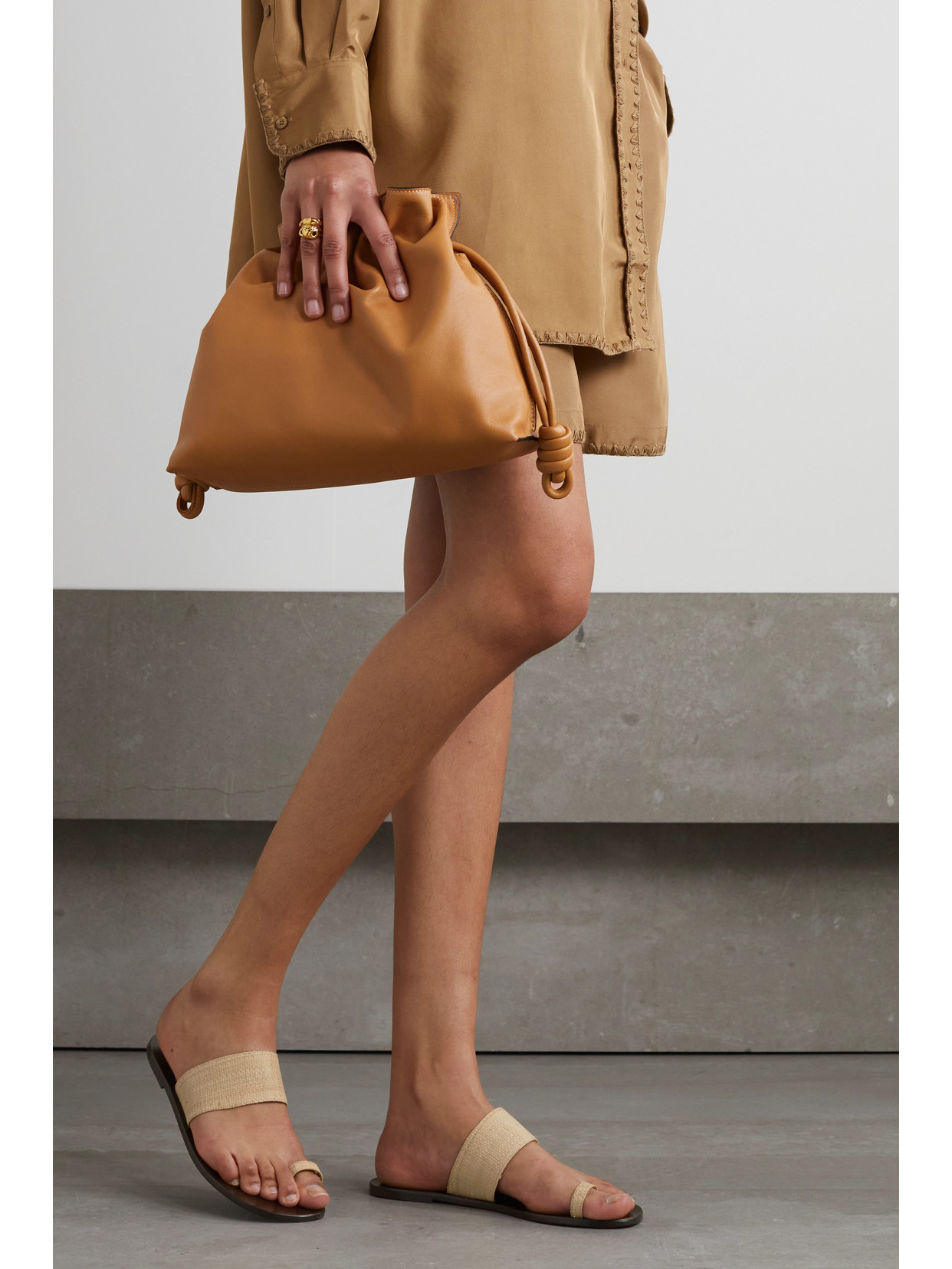 ATP ATELIER + NET SUSTAIN ASTRID RAFFIA SANDALS 