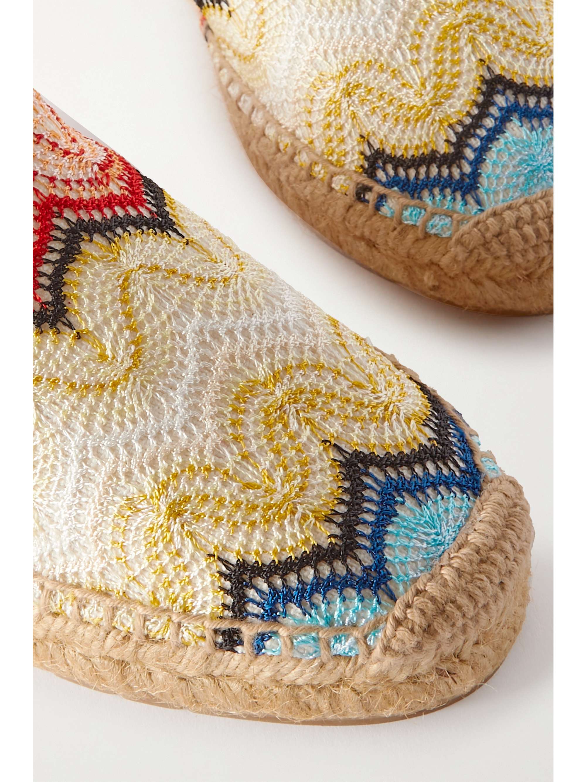 MISSONI Printed twill espadrilles