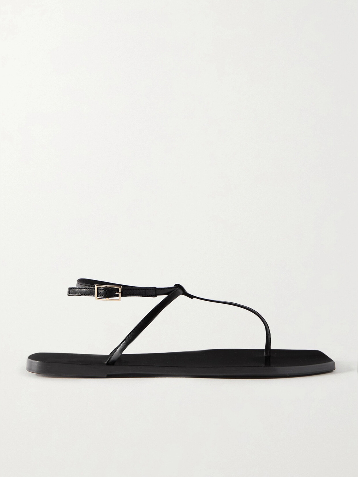 Shop Atp Atelier + Net Sustain Alessandria Leather Slingback Sandals In Black