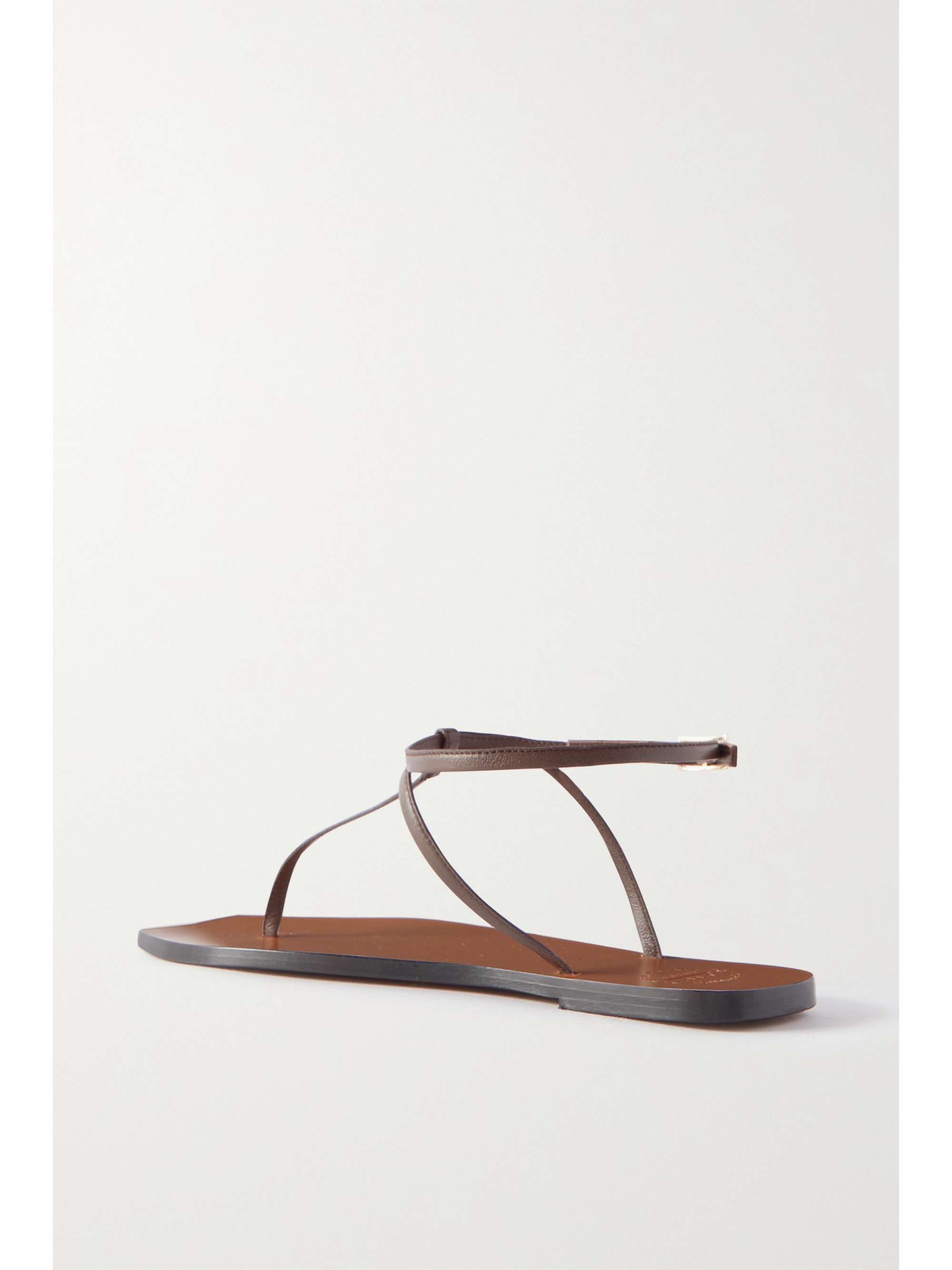 brown leather slingback sandals