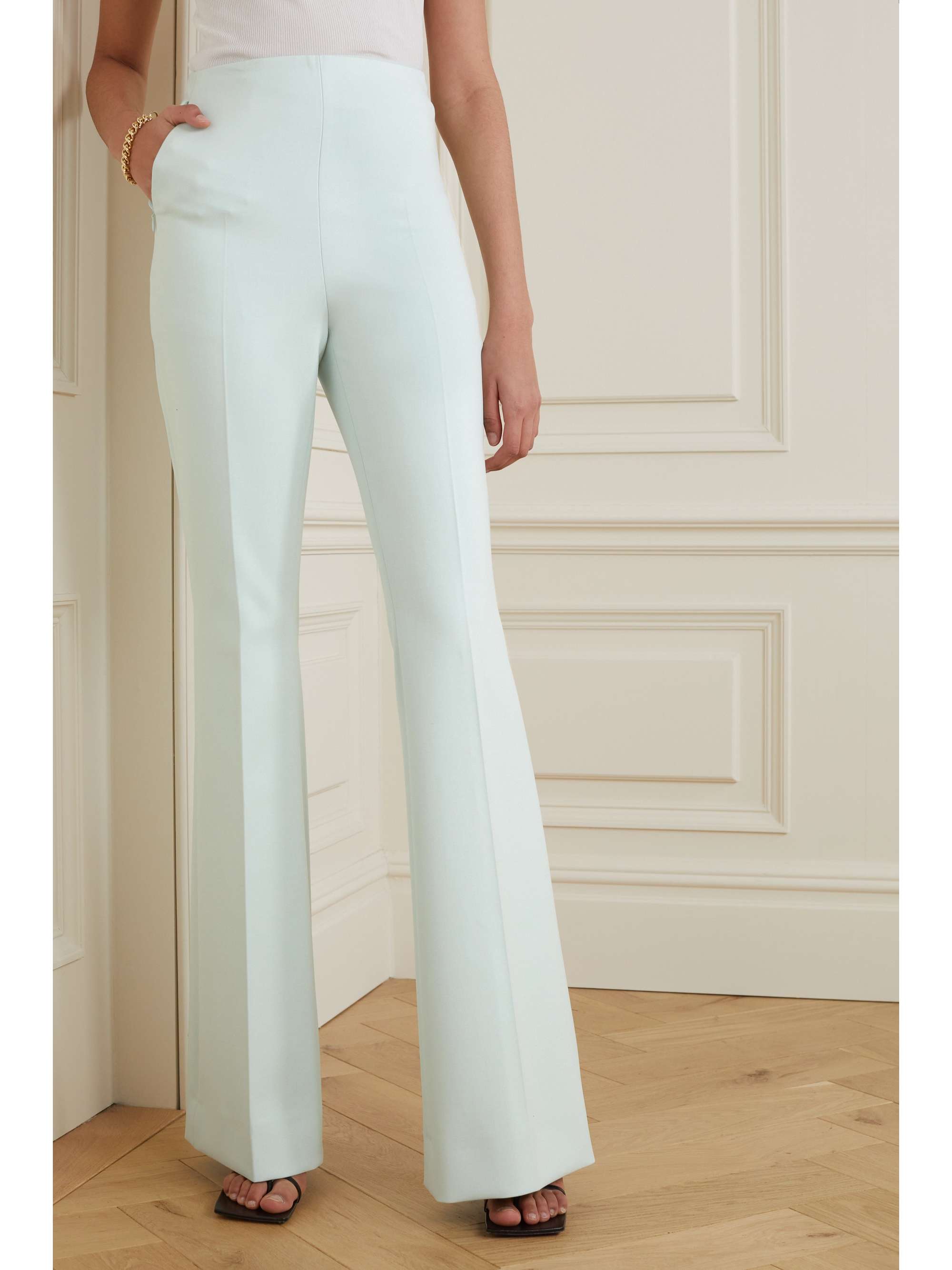 AKRIS Faralda crepe flared pants