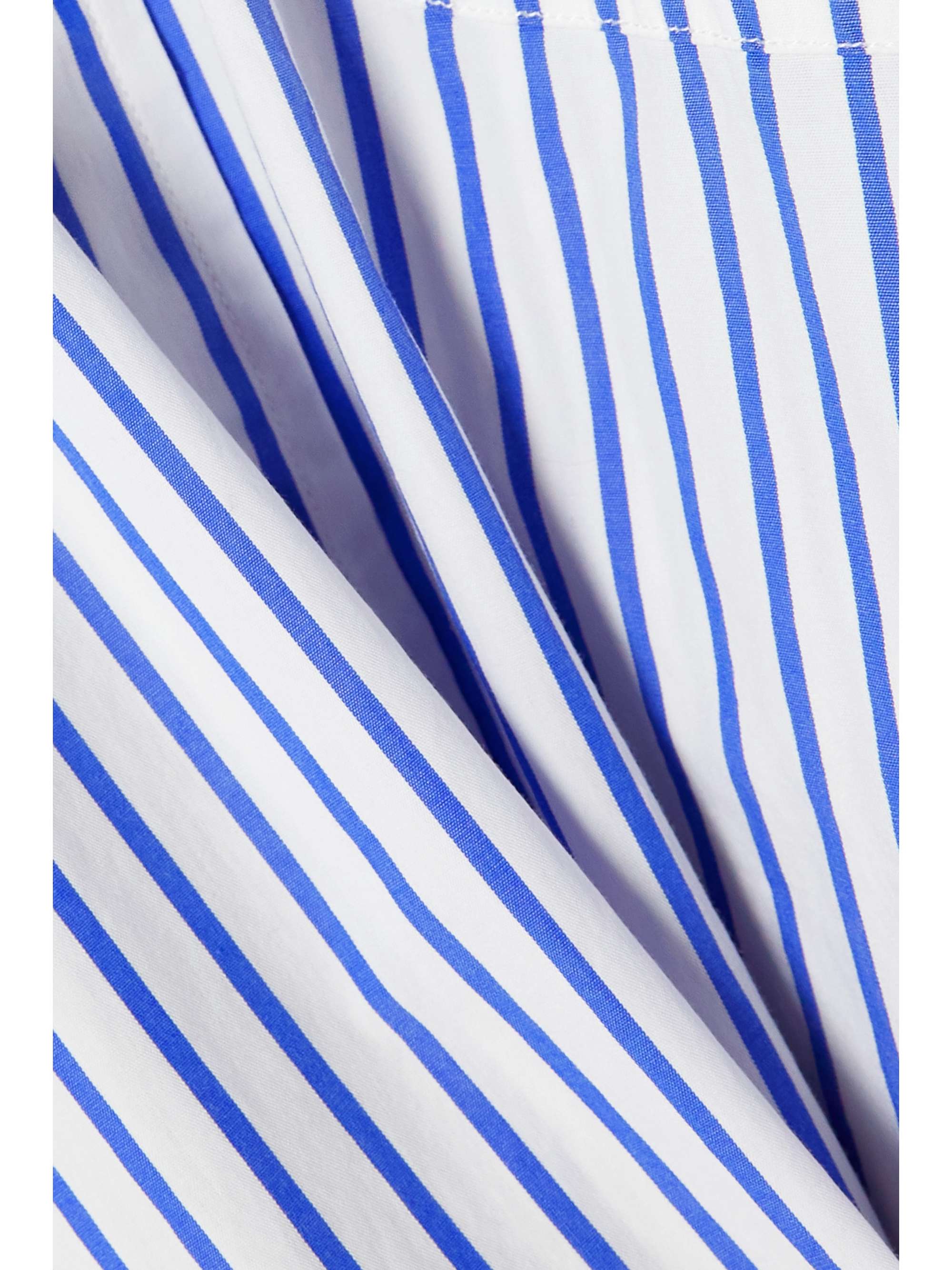 DENIMIST Oversized striped cotton-poplin shirt
