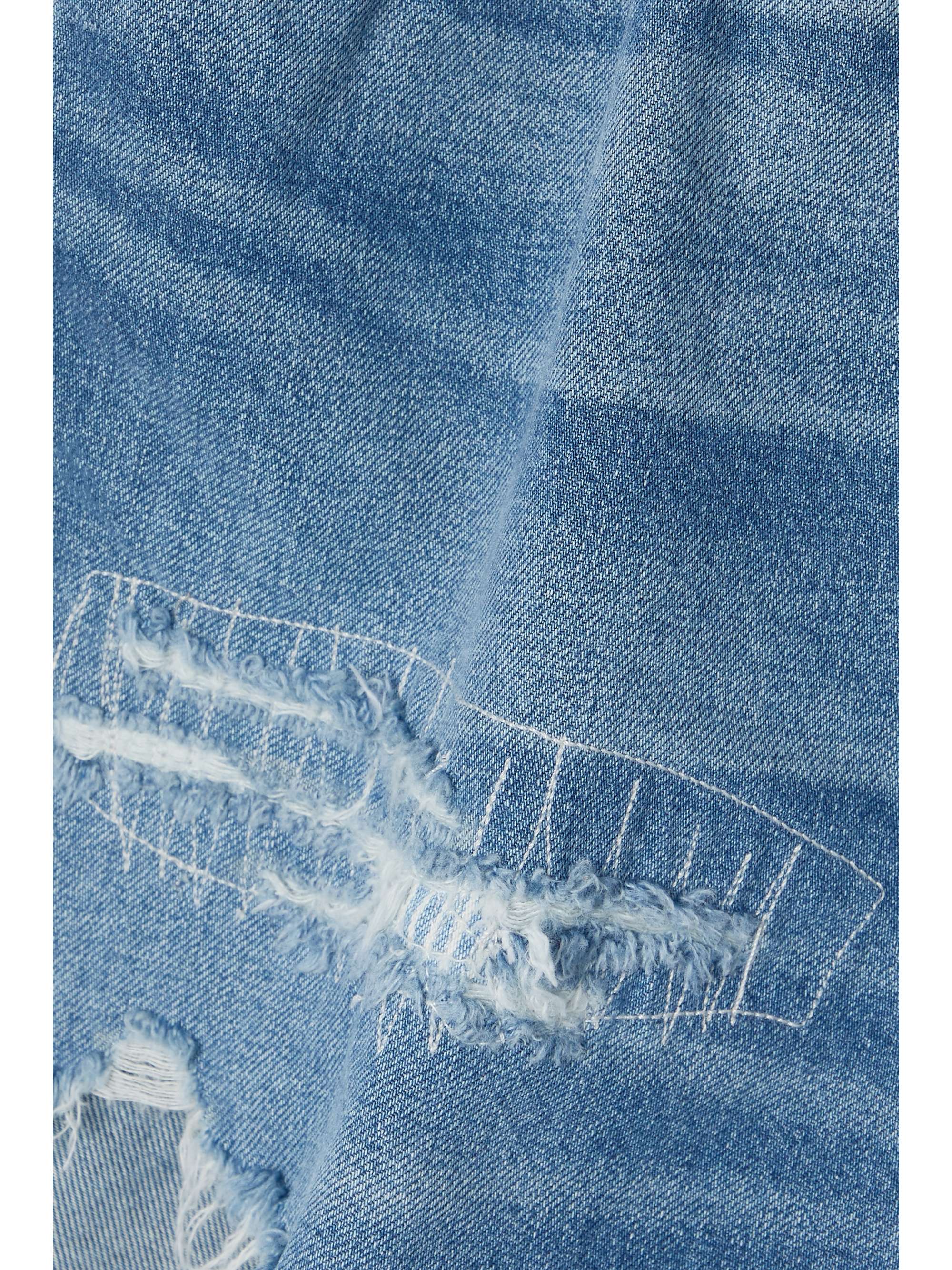 DENIMIST Nic distressed denim shorts