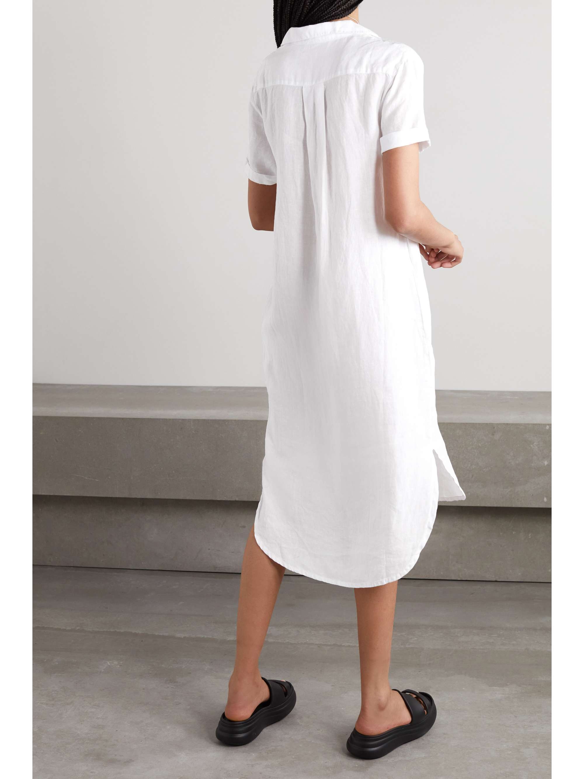 JAMES PERSE Linen midi dress NETAPORTER