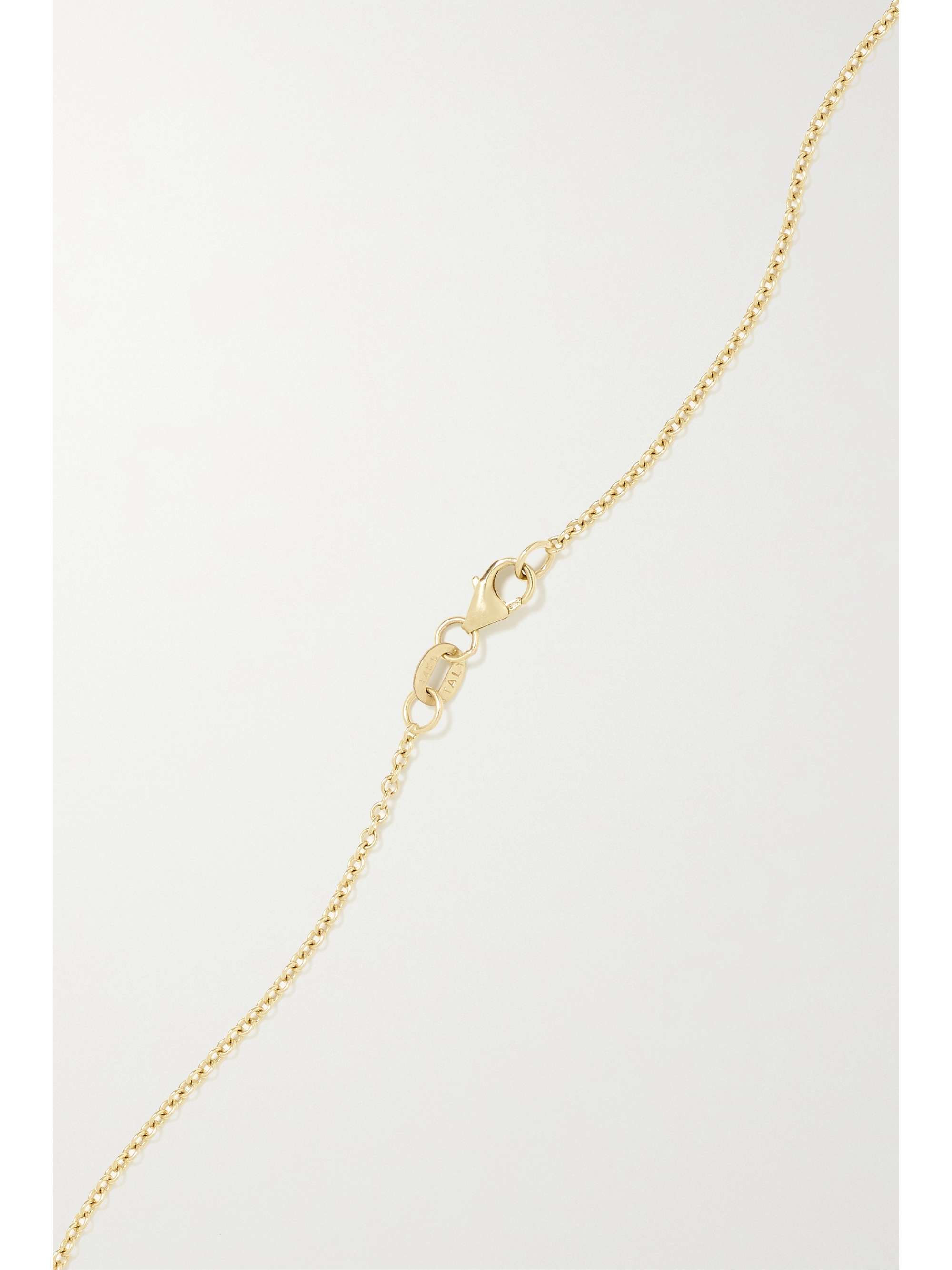 RETROUVAÍ Puzzle 14-karat gold, onyx and diamond necklace