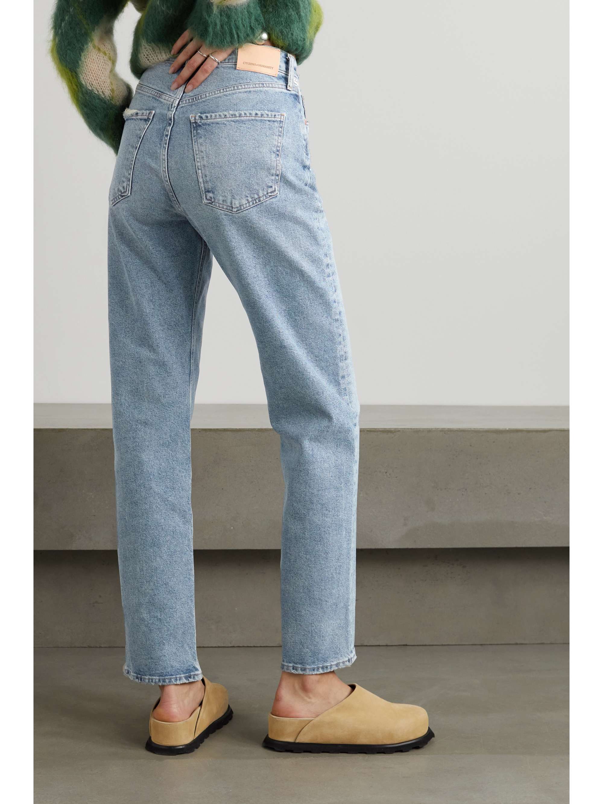Mid denim Eva high-rise boyfriend jeans 