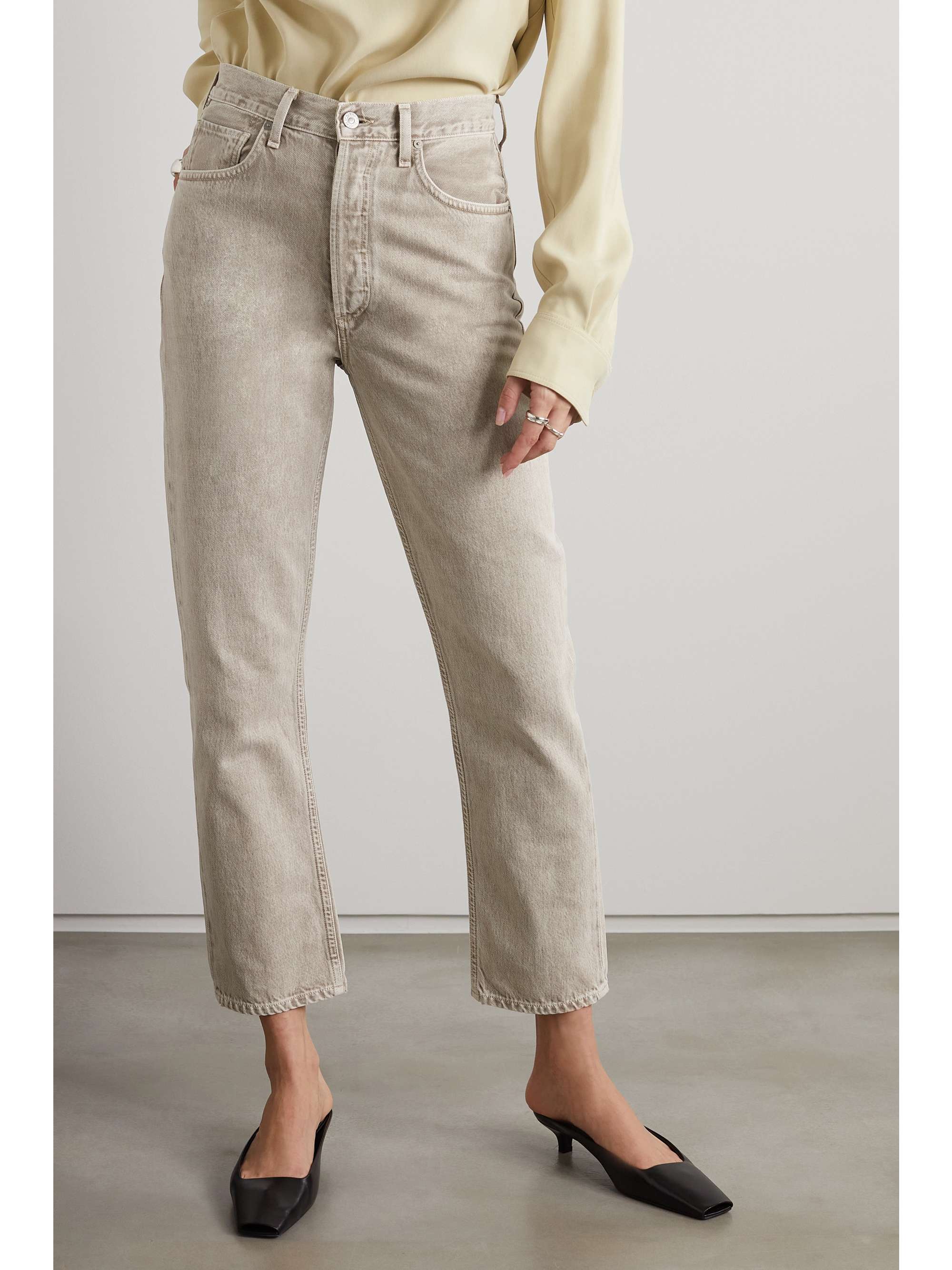 Beige Jolene highrise slimleg jeans CITIZENS OF HUMANITY NETAPORTER