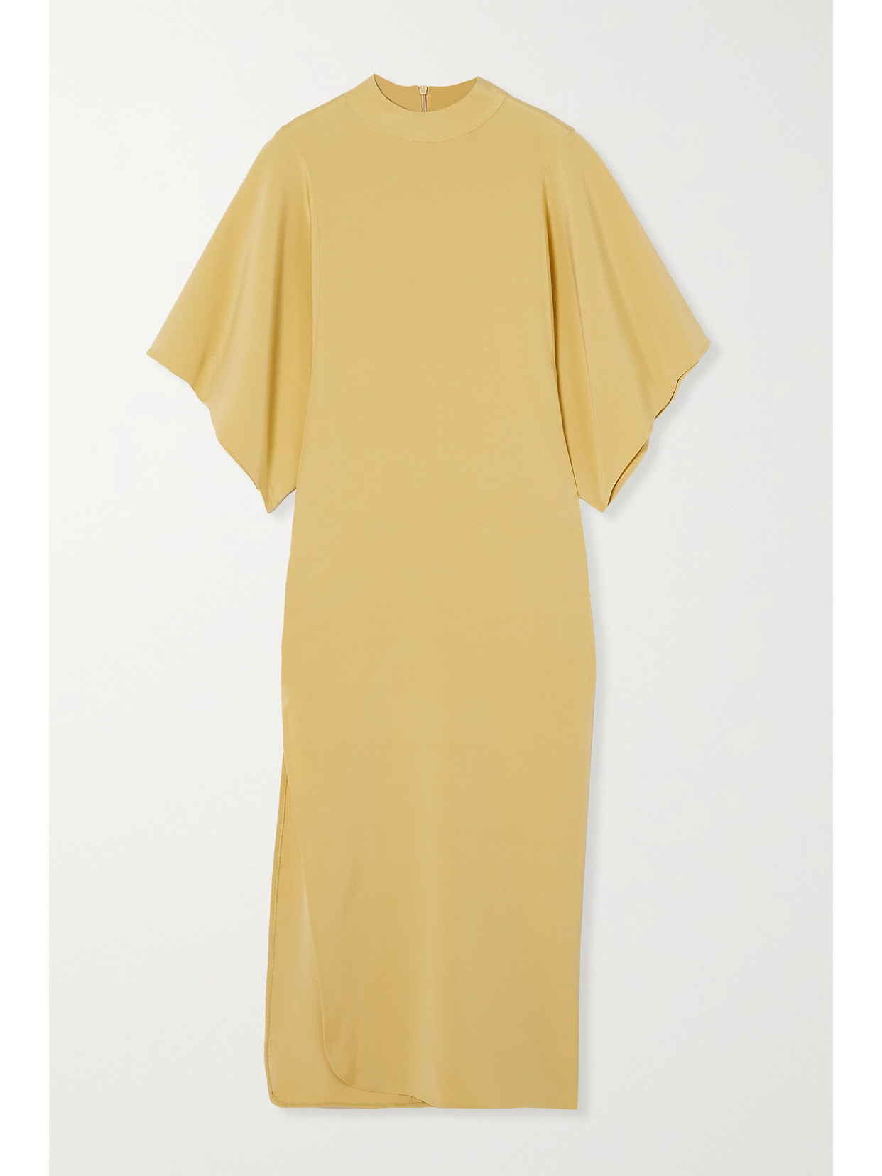 Rodarte Stretch-silk Midi Dress - Yellow