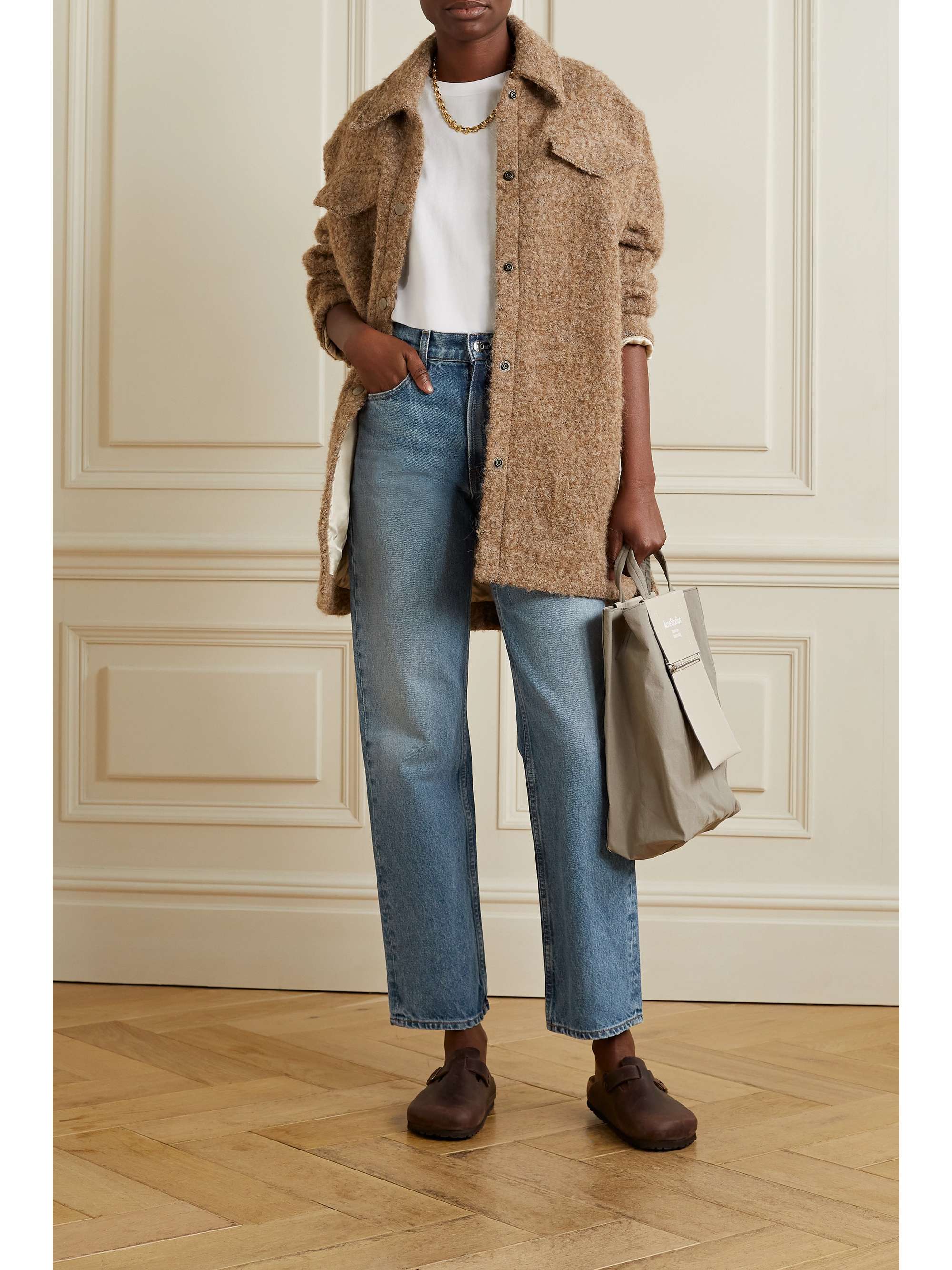 Mid denim Sophia high-rise straight-leg 
