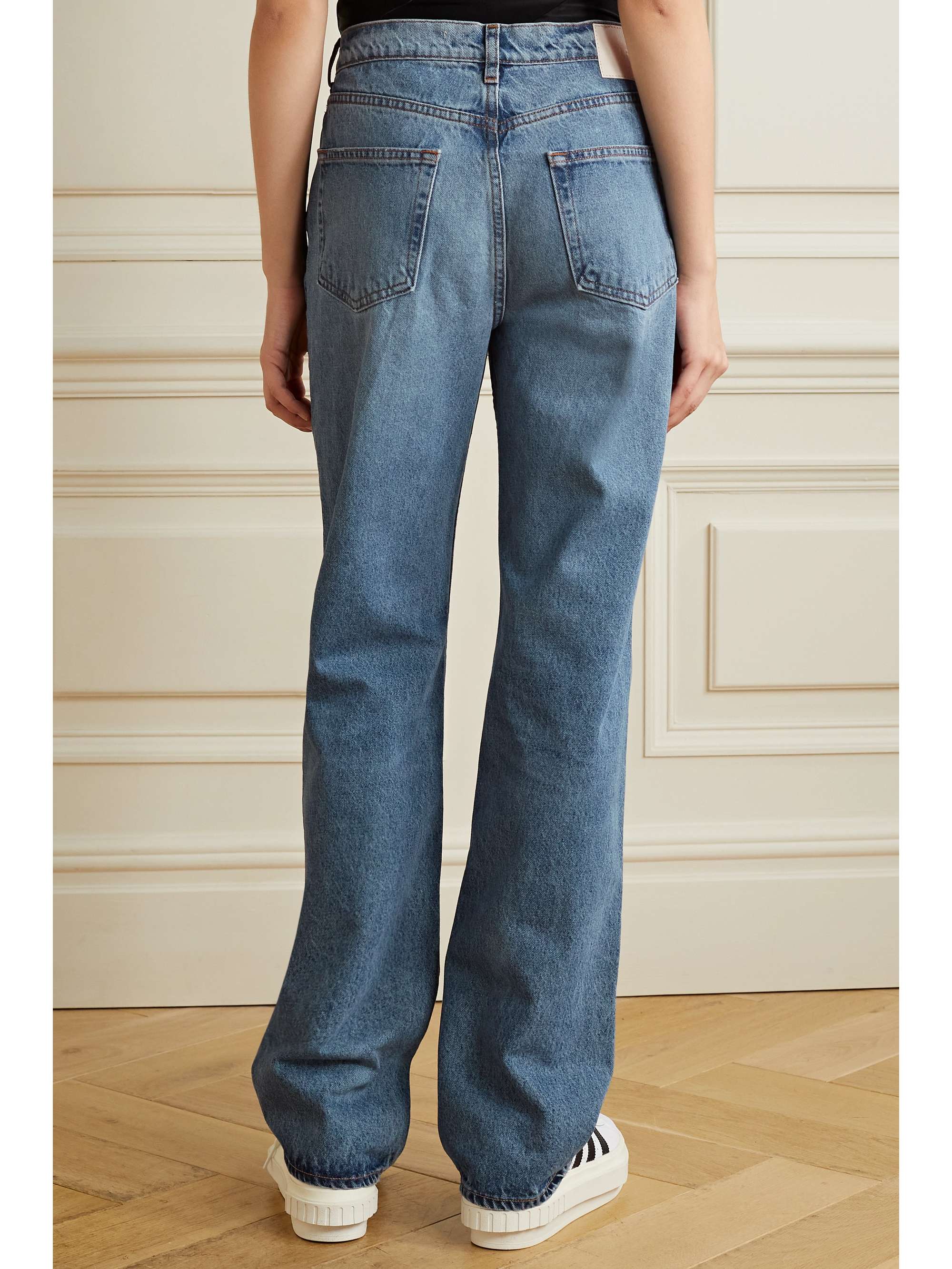 GRLFRND Courtney low-rise wide-leg jeans